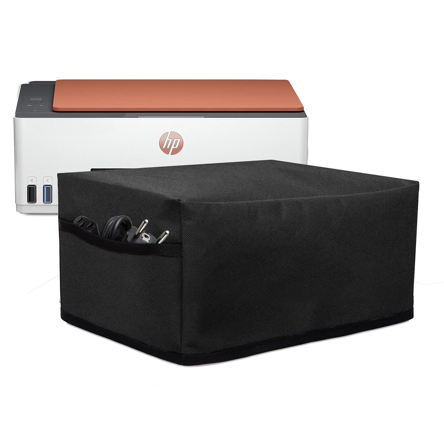 Crasome Dust & Water Proof Printer Cover for HP Smart Tank All-in-One 529 / 589 (Black)