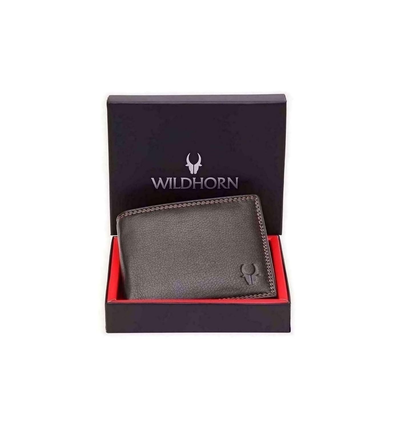 WildHorn Rfid Protected Leather Wallet For Men, Brown