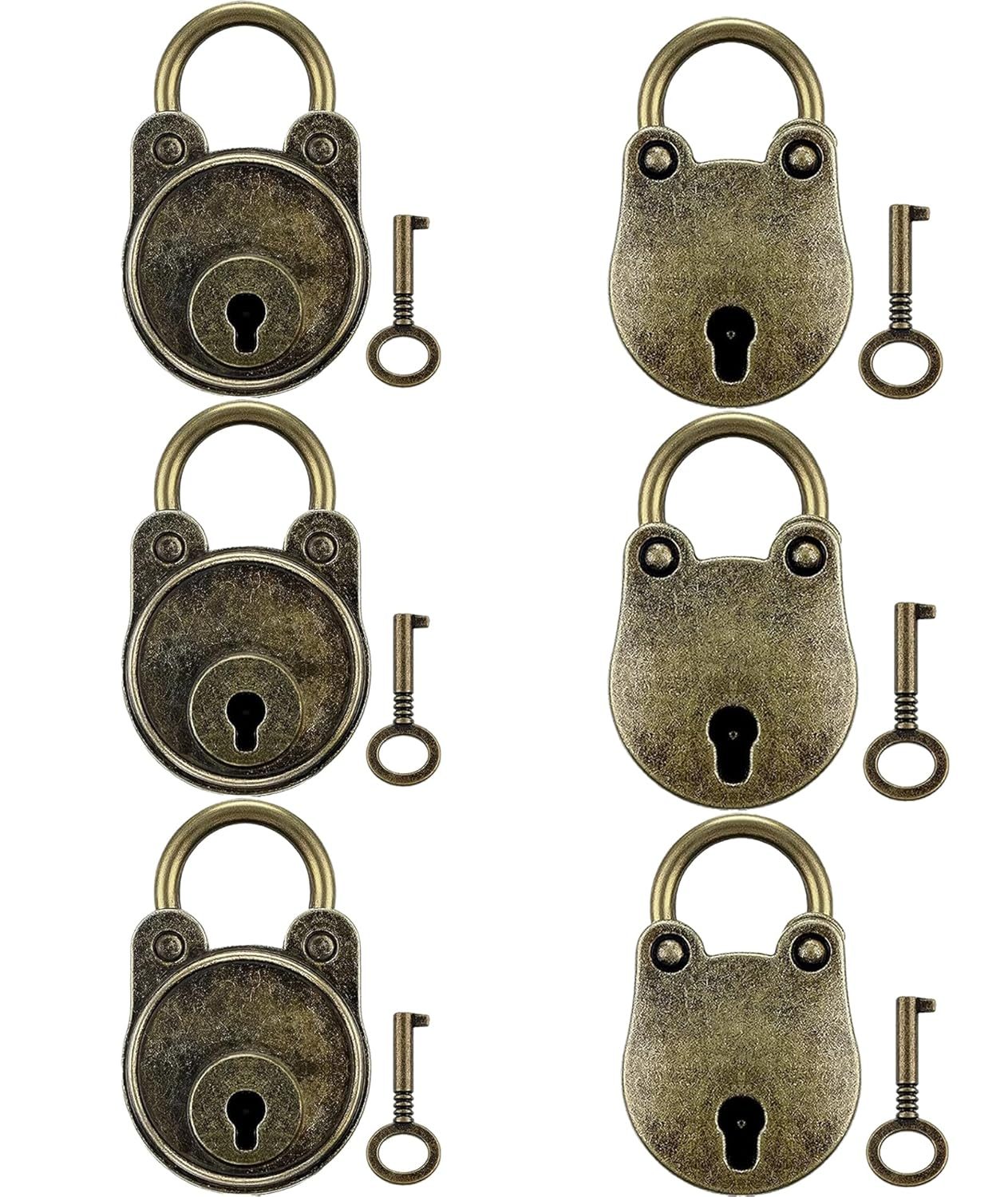 6 Pcs Panda Small Lock Set, Locks for Luggage Bag & Home – Includes Small Locks for Luggage Bag and Lock-Inspired Design, Ideal for Lock and Key Security in Travel and Home Settings