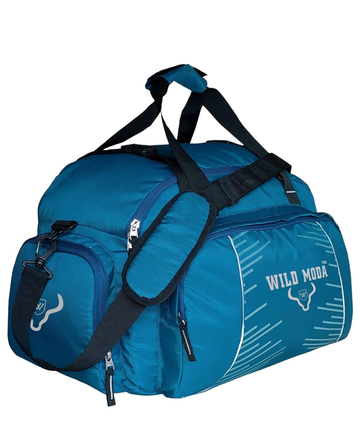 60L Duffel Bag – Ultimate Travel Companion (Blue & Black)