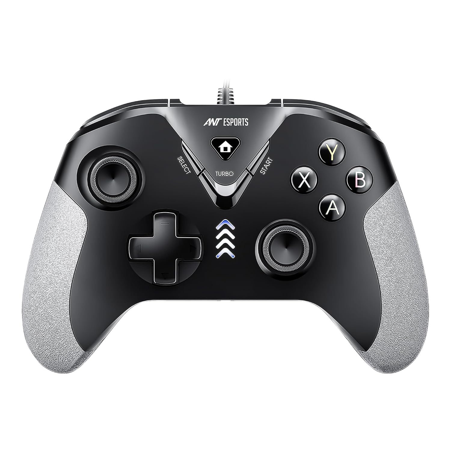 Ant Esports GP165 Wired Controller with Hall Effect Magnetic Triggers for PC/PS3/Android (Black/Grey)
