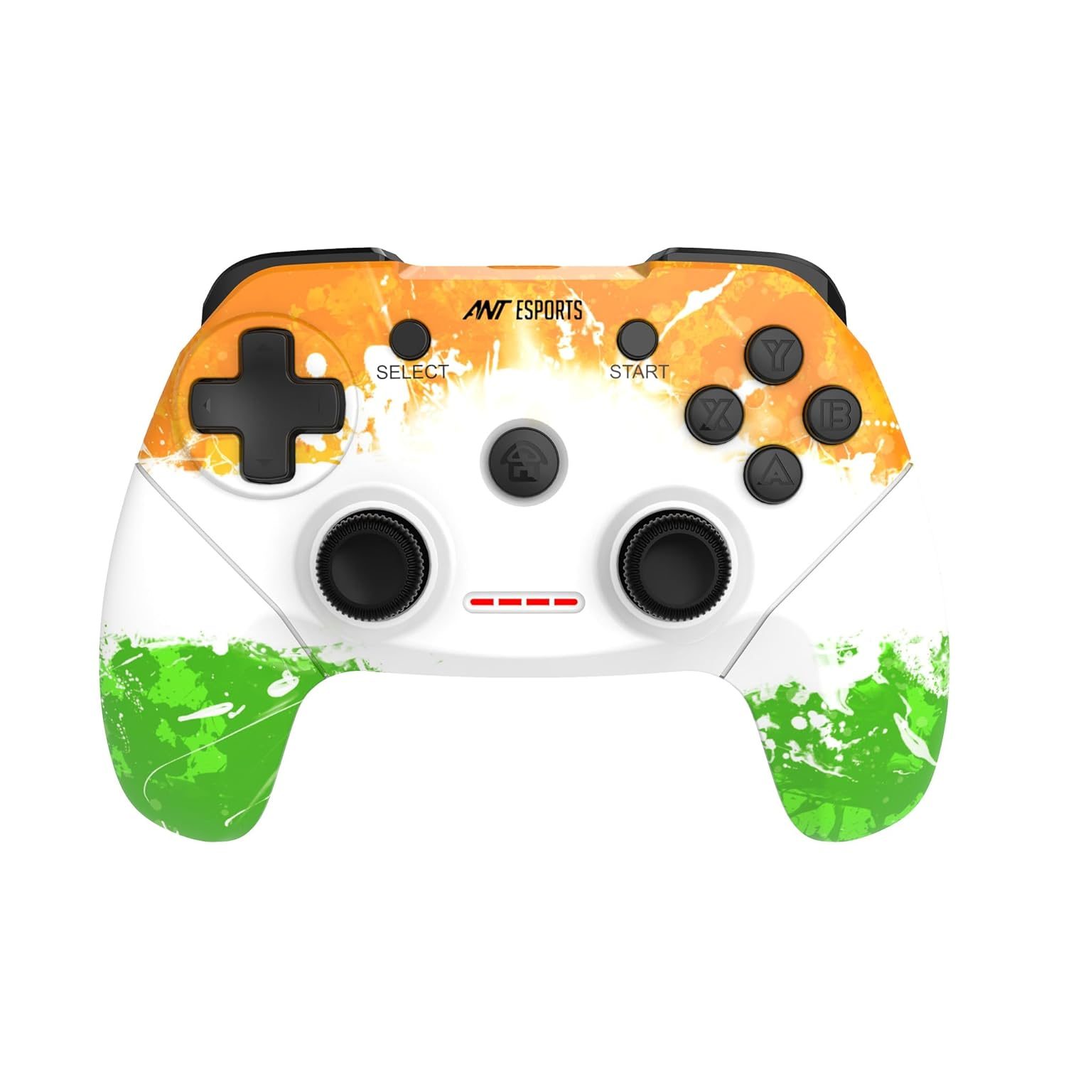 Ant Esports GP300 Pro Tri Colour Wireless Gaming Controller Gamepad for PC 2.4Ghz Connectivity with Dual Vibration Motor Free OTG and USB Connector Full charge 12Hrs Playtime For all Windows Versions