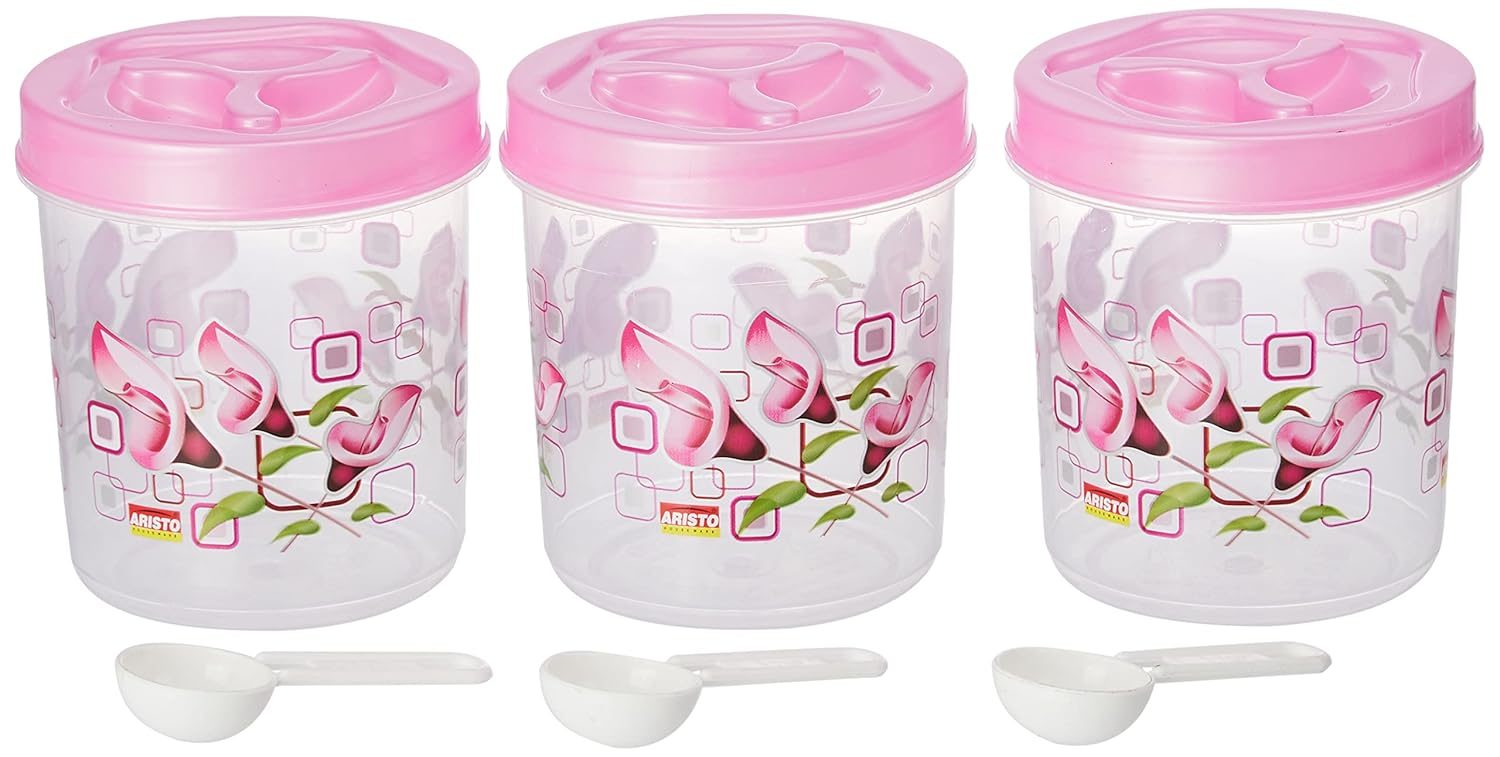 Aristo Store Queen 222 Plastic Storage Container- 500 ml (3 PCS SET)