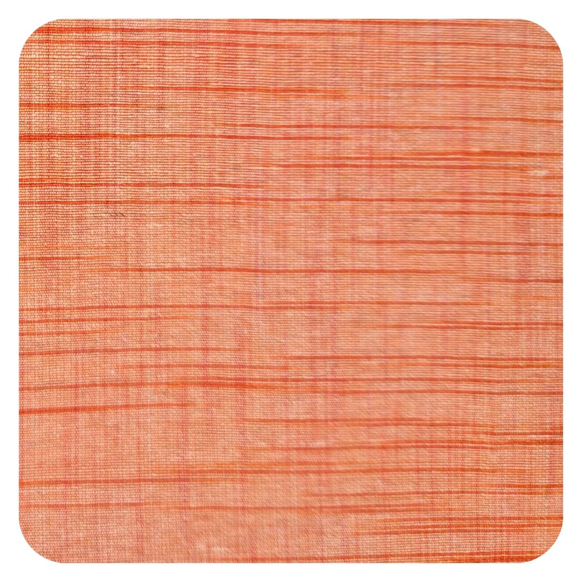 Arogmira Handloom Cotton Fabric for Kurta, Shirt, Kurti & Suit | Self-Patterned | 44 Inch Width | Unstitched Soft & Breathable Fabric for Tailoring Ethnic Wear (Orange, 3 mtrs)