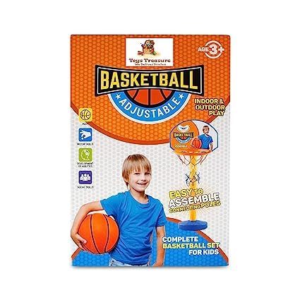 Basketball Set for Kids Toy, Basketball Set for Kids with Stand and Ball, Kids Boy Toys for Gifting On Birthday, Pack of 1, Multicolor
