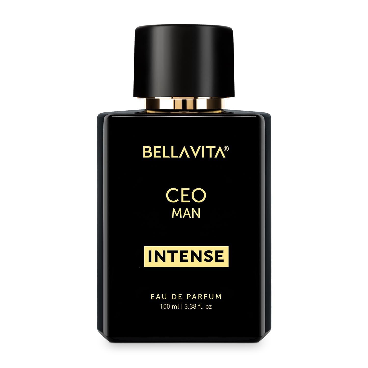 Bella Vita Luxury CEO Men Intense Long Lasting Perfume for Man | EDP 100ml | Bergamot, Lavender & Orchid | Citrus, Woody and Musky Premium Fragrance Scent