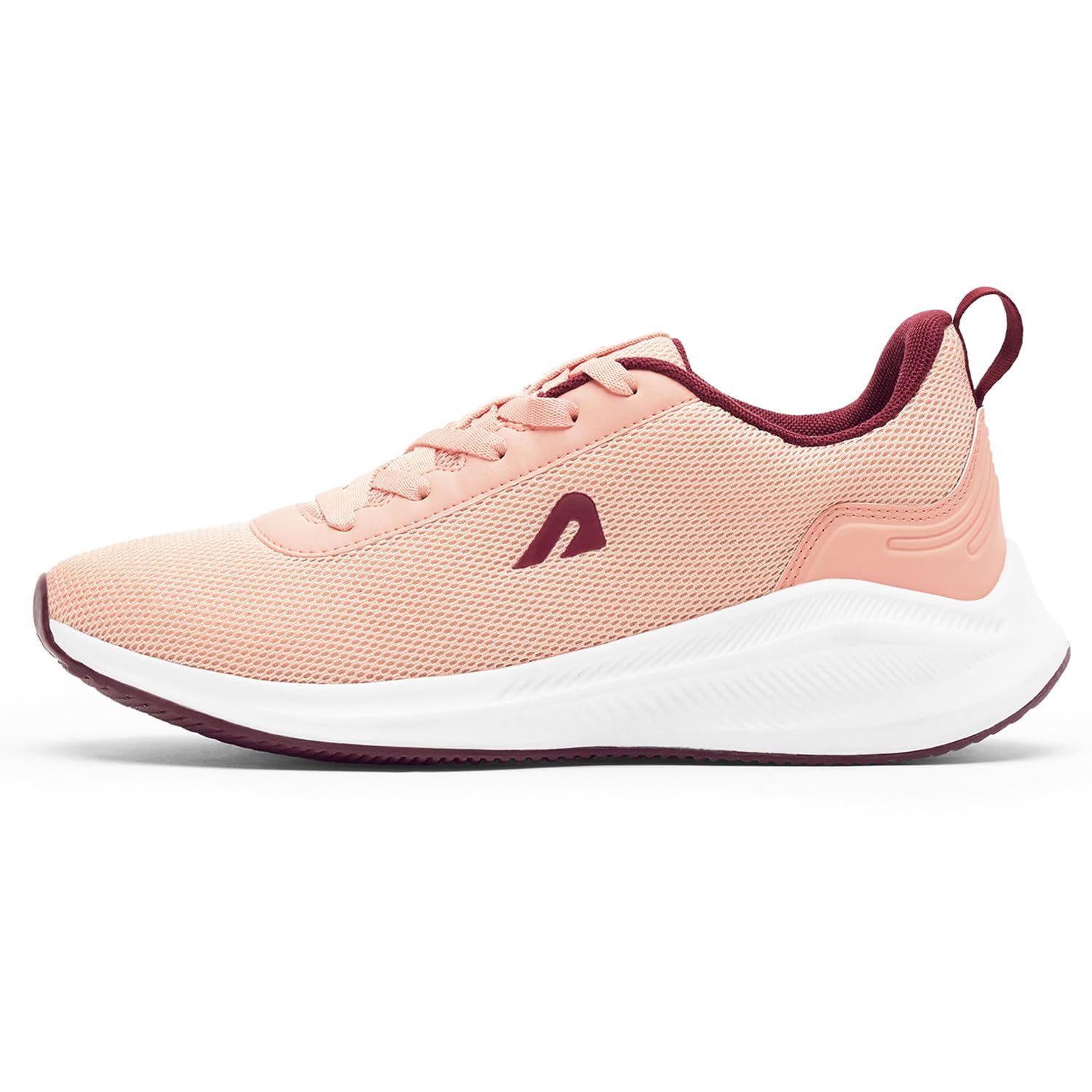 BoldFit Running Shoes for Woman Anti Slip Sports Shoes for Woman Soft Sole Walking Shoe for Ladies Comfort Footwear for Girls Peach Red