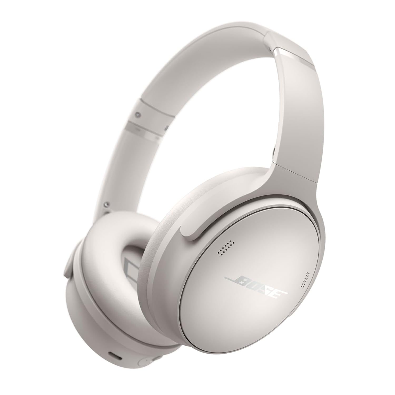 Bose New QuietComfort Wireless Noise Cancelling Headphones, Bluetooth Over Ear Headphones with Up to 24 Hours of Battery Life – White