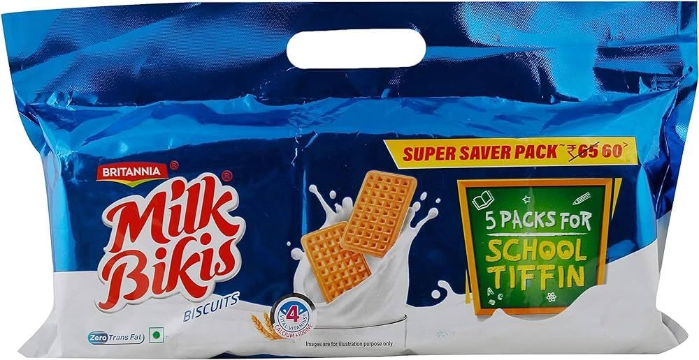 Britannia Milk Bikis Biscuits, 500 g