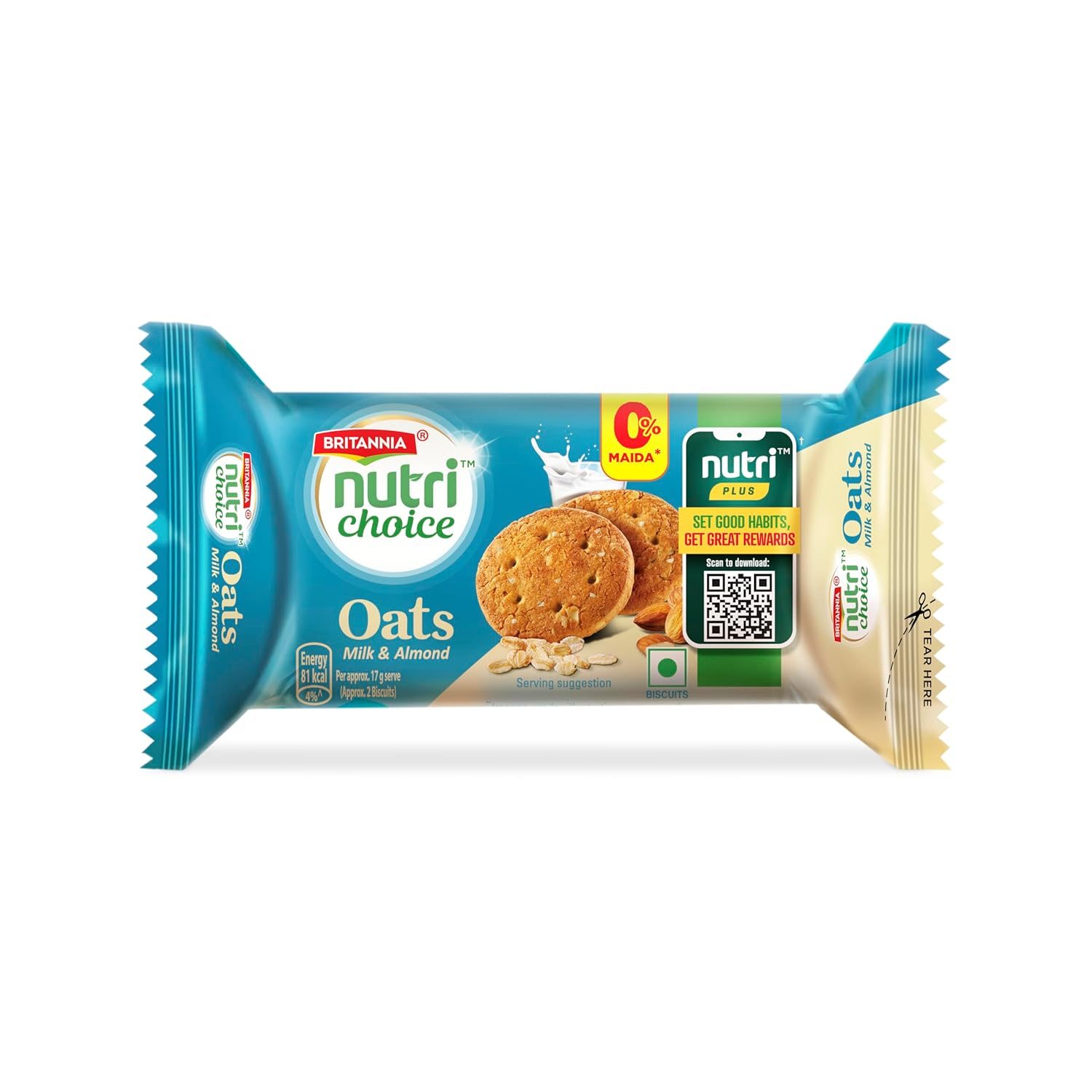 Britannia Nutri Choice, Milk Almond , 75gm