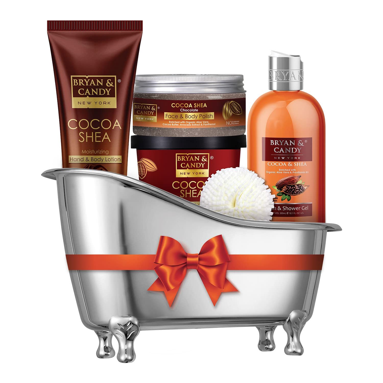 Bryan & Candy Cocoa Shea Bath Tub Collection Women’s Day Gift Set For Women And Men, Complete Home Spa Experience.|Ph5.5 Skin Friendly