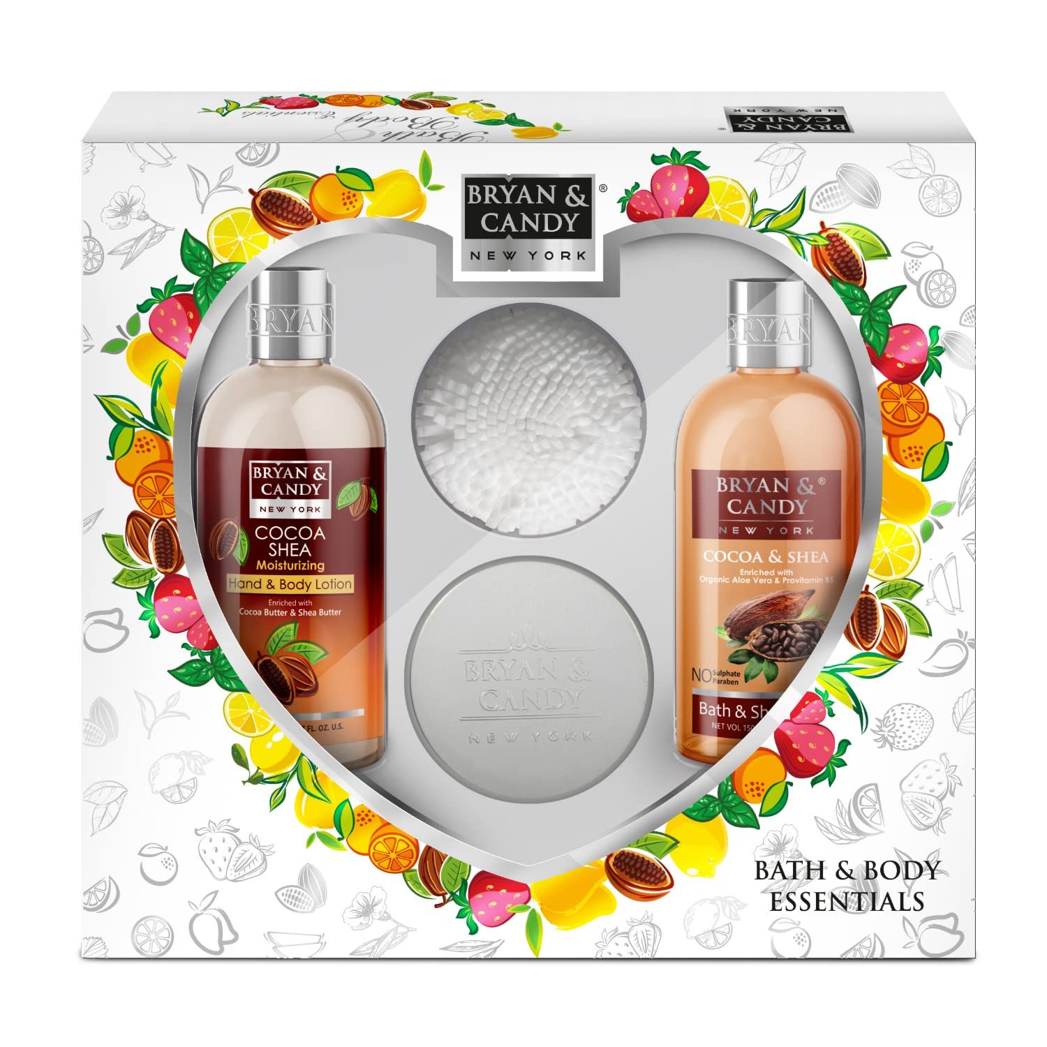 Bryan & Candy Cocoa Shea Body Care Heart Collection | Women’s Day Gift Set For Women and Men