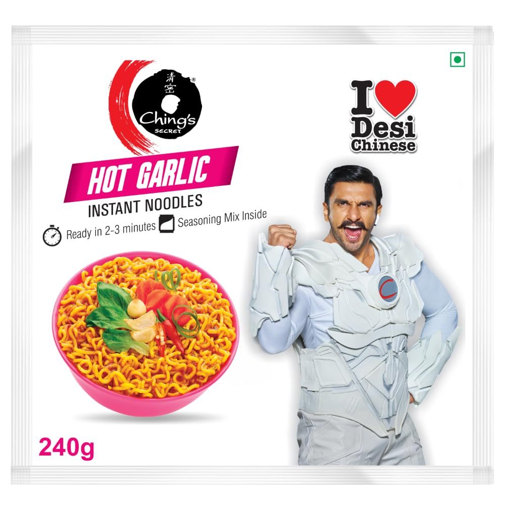 Ching’s Hot Garlic Instant Noodles 240 gm