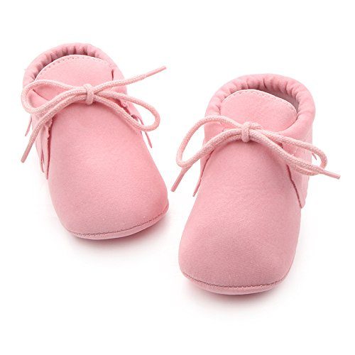 Cute and Stylish Booties for Girls & Boys (6-9 Months, Pink)