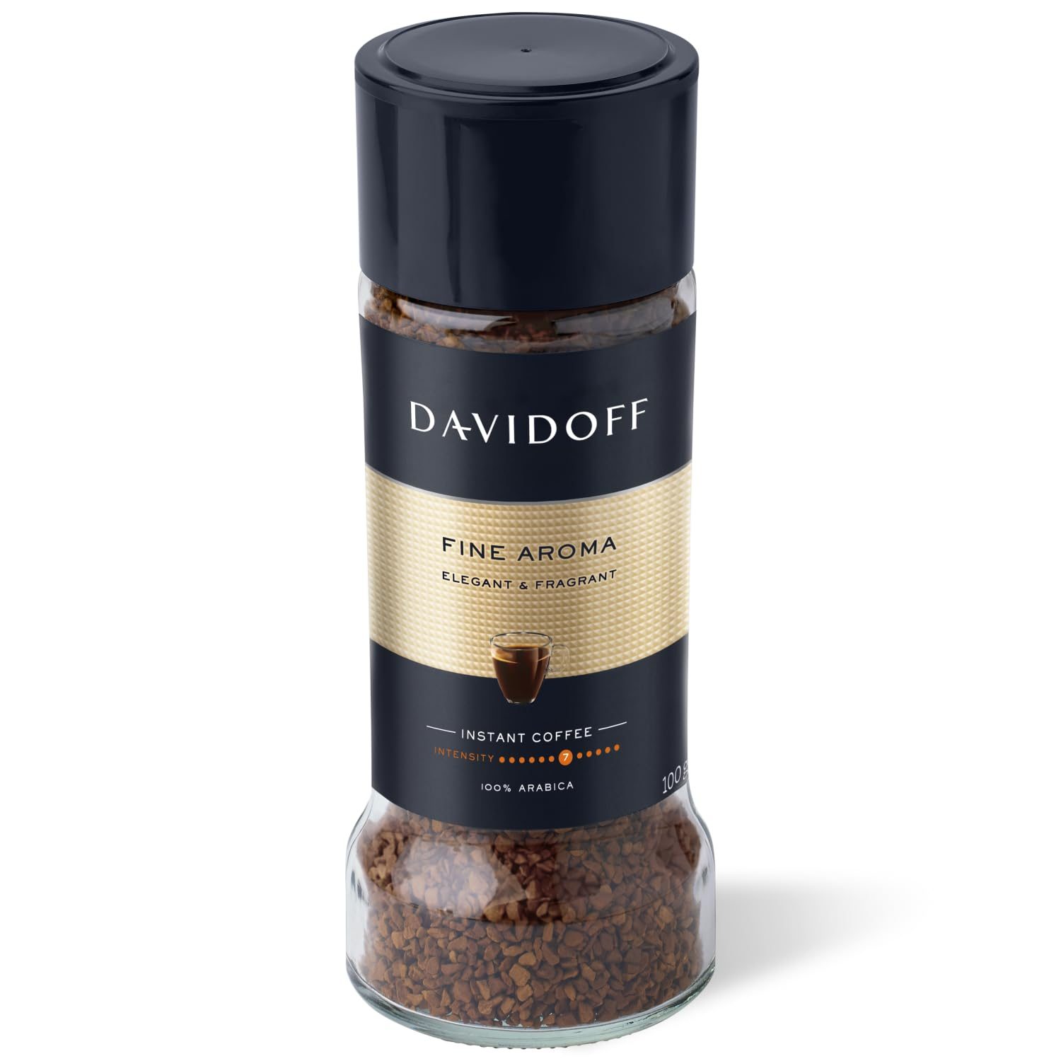 Davidoff Cafe Grande Cuvee Instant Coffee, Fine Aroma, 100 Grams, Ground, Bottle
