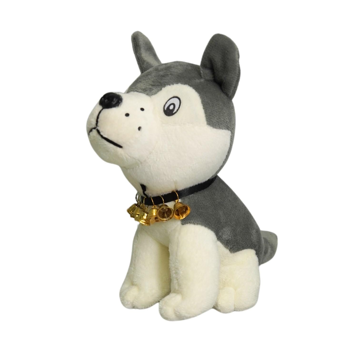 ECOTOTS Cute Colorful Dog Teddy Shaped Plush Toy for Kids, Soft, Squeezable, Safe for All Ages Toy, Ideal for Cuddling, Decorations, or Gifting (Color – White)