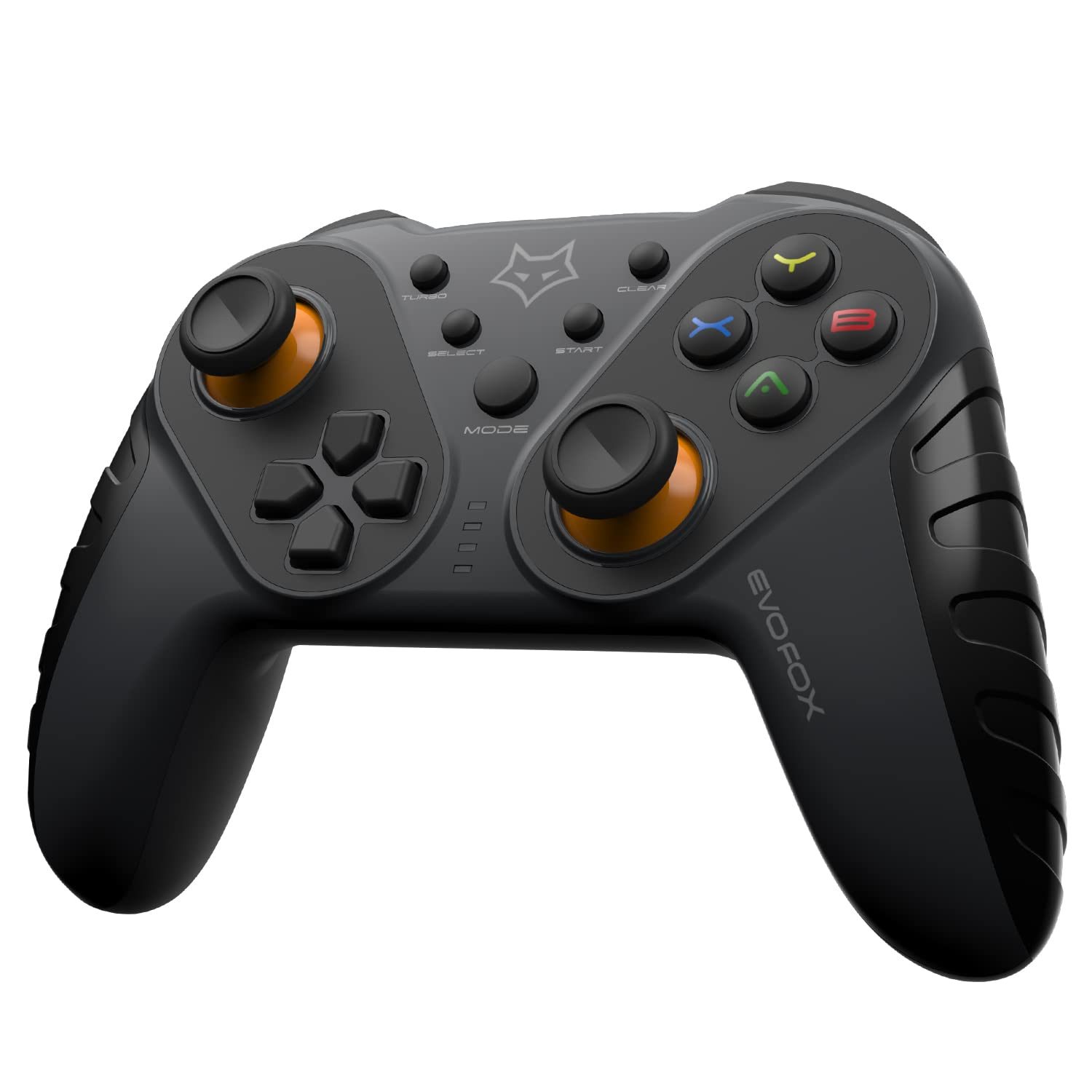 EvoFox Elite Ops Wireless Gamepad for Google TV and Android TV | 8+ Hours of Play Time | Zero Lag Connectivity Upto 12 Feet | USB Extender for TV Included | (Charcoal Black)