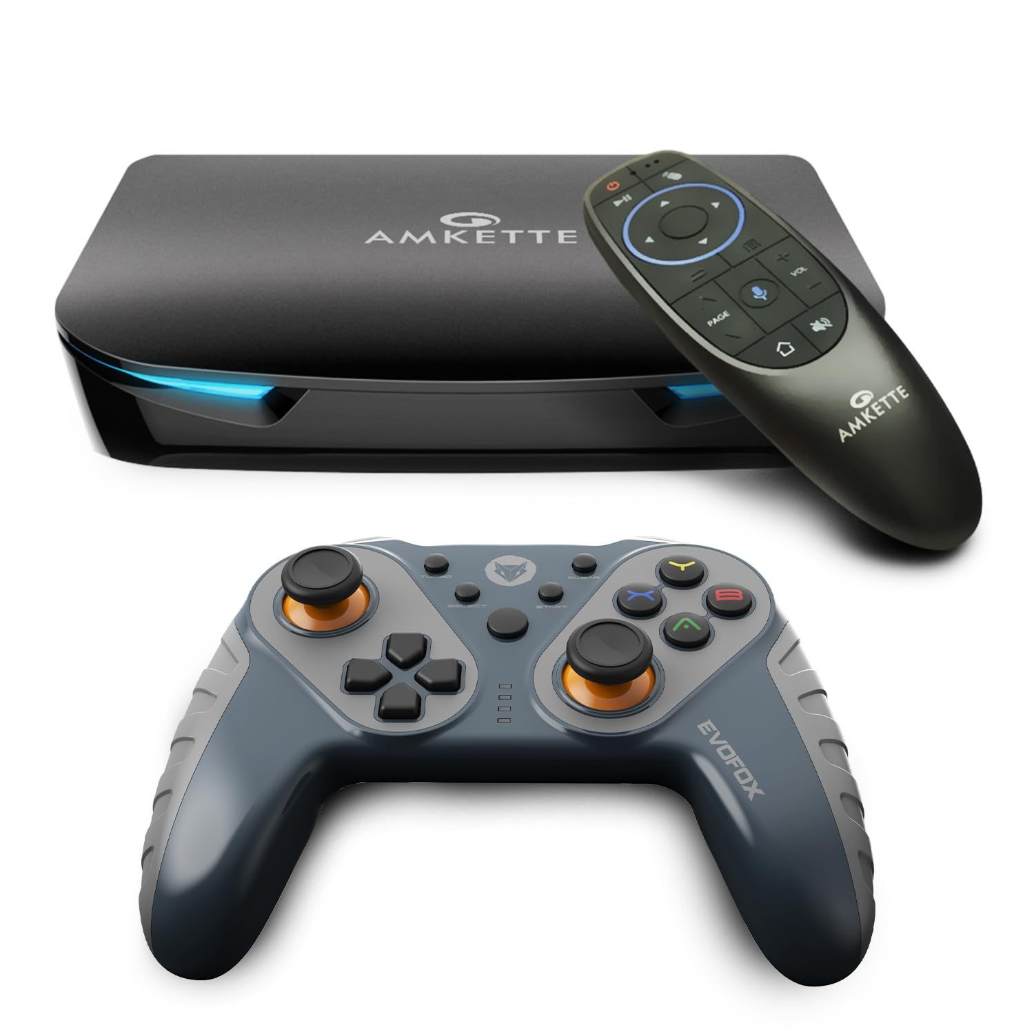 EvoFox Game Box V2 TV Gaming Console With Smart Remote and Game Controller | 4 GB RAM, 32 GB Storage | Powerful GPU, Quad Core Processor | Bluetooth 5.0 | 4K Output | Preloaded Games | (Coal Black)