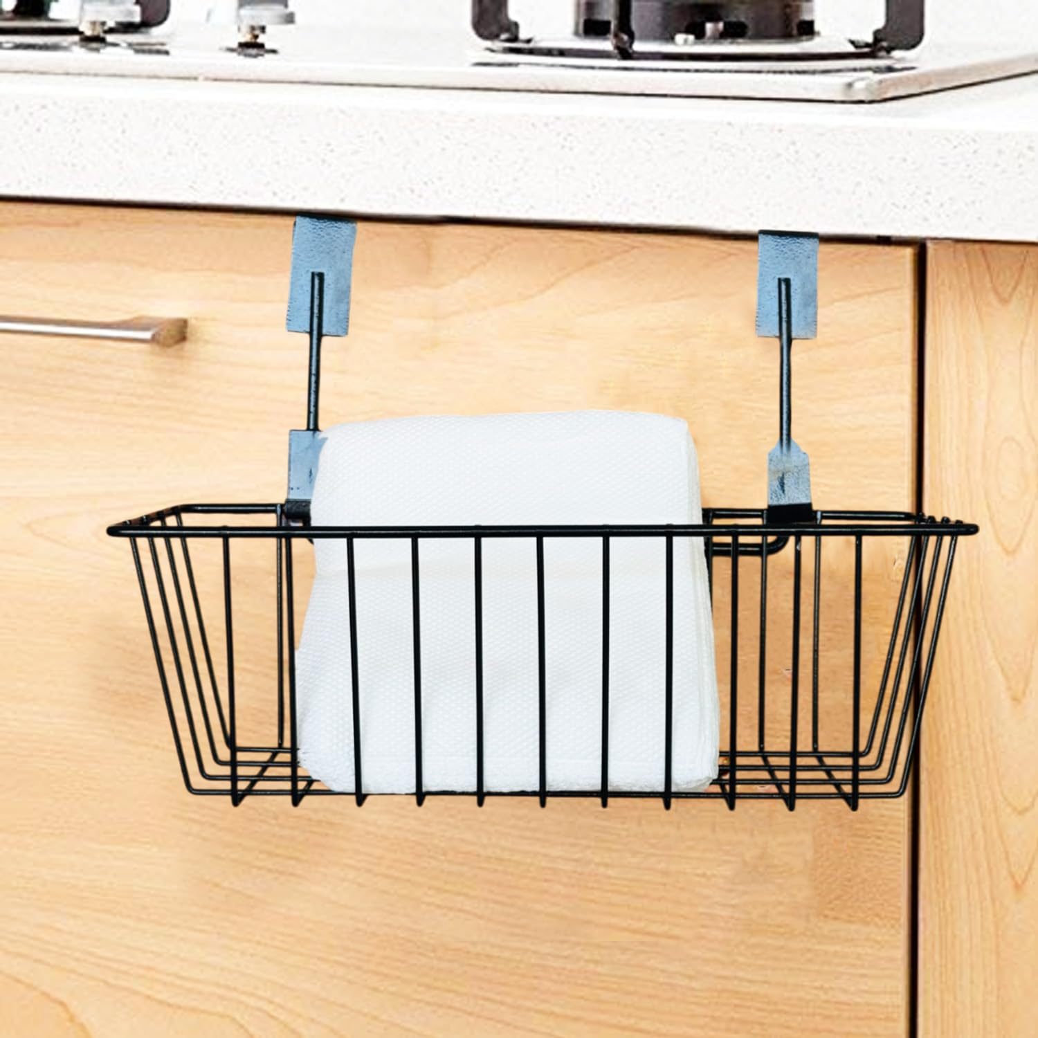 Go Hooked Metal Hanging Storage Basket Cabinet Door Organiser Assorted Colour Durable Versatile Stylish Heavy Duty Space Saving Sturdy Metal Efficient Compact Practical Modern