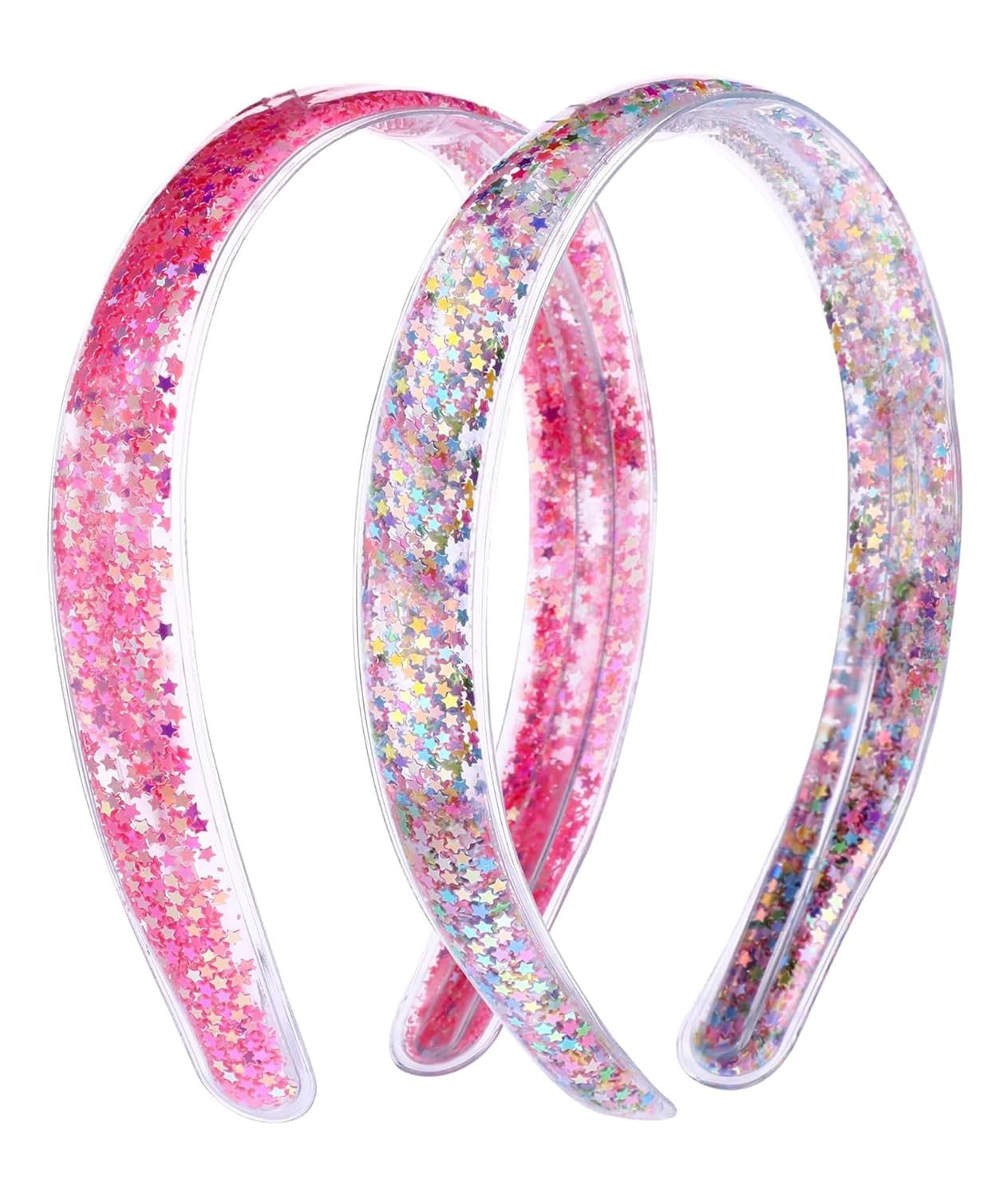 Hair Band for Girls, Hair Accessories for Girls Glitter Headband for Girls Stylish Hairband for Girls Daily Fashion Hairband for Party Kids Hair Accessories for Girls/Women 2 Count (Colour) ﻿