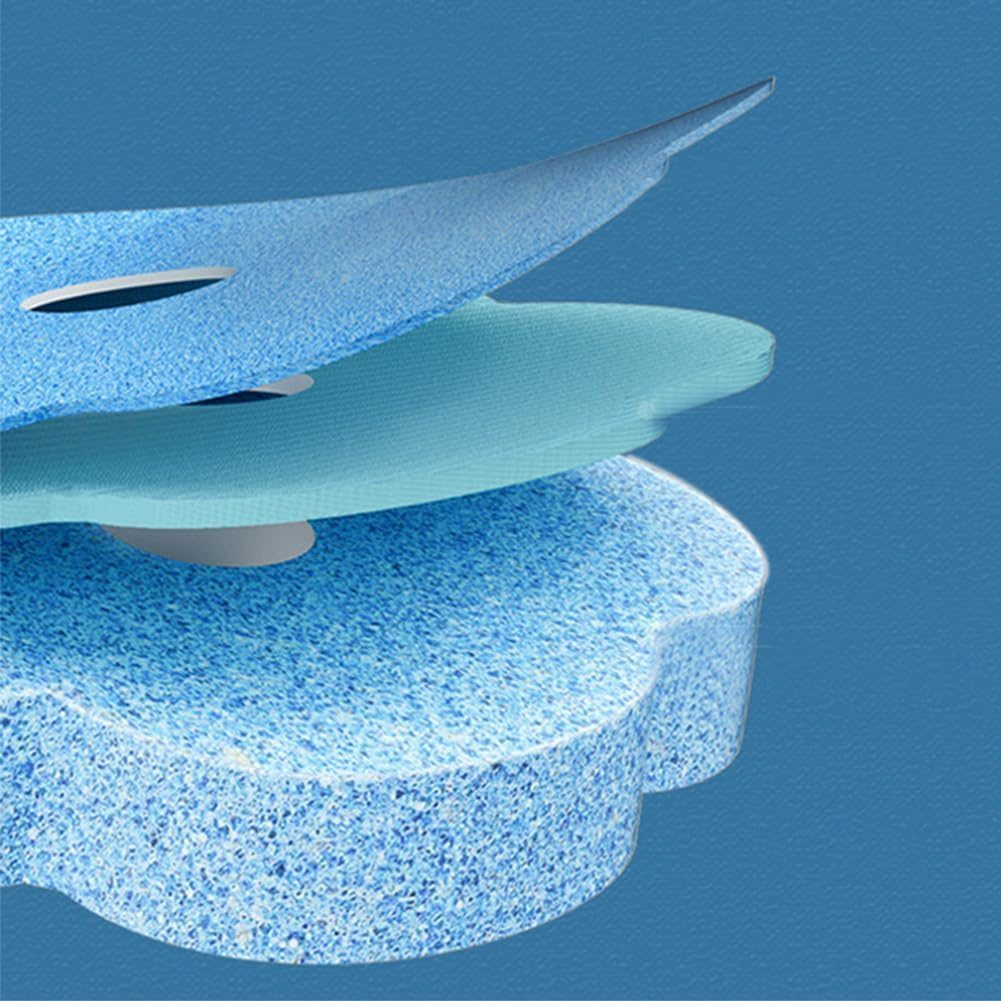 Homecloud Disposable Toilet Bowl Brush Sponge Refill – 8pc Blue Brush Heads for a Refreshing Bath Experience