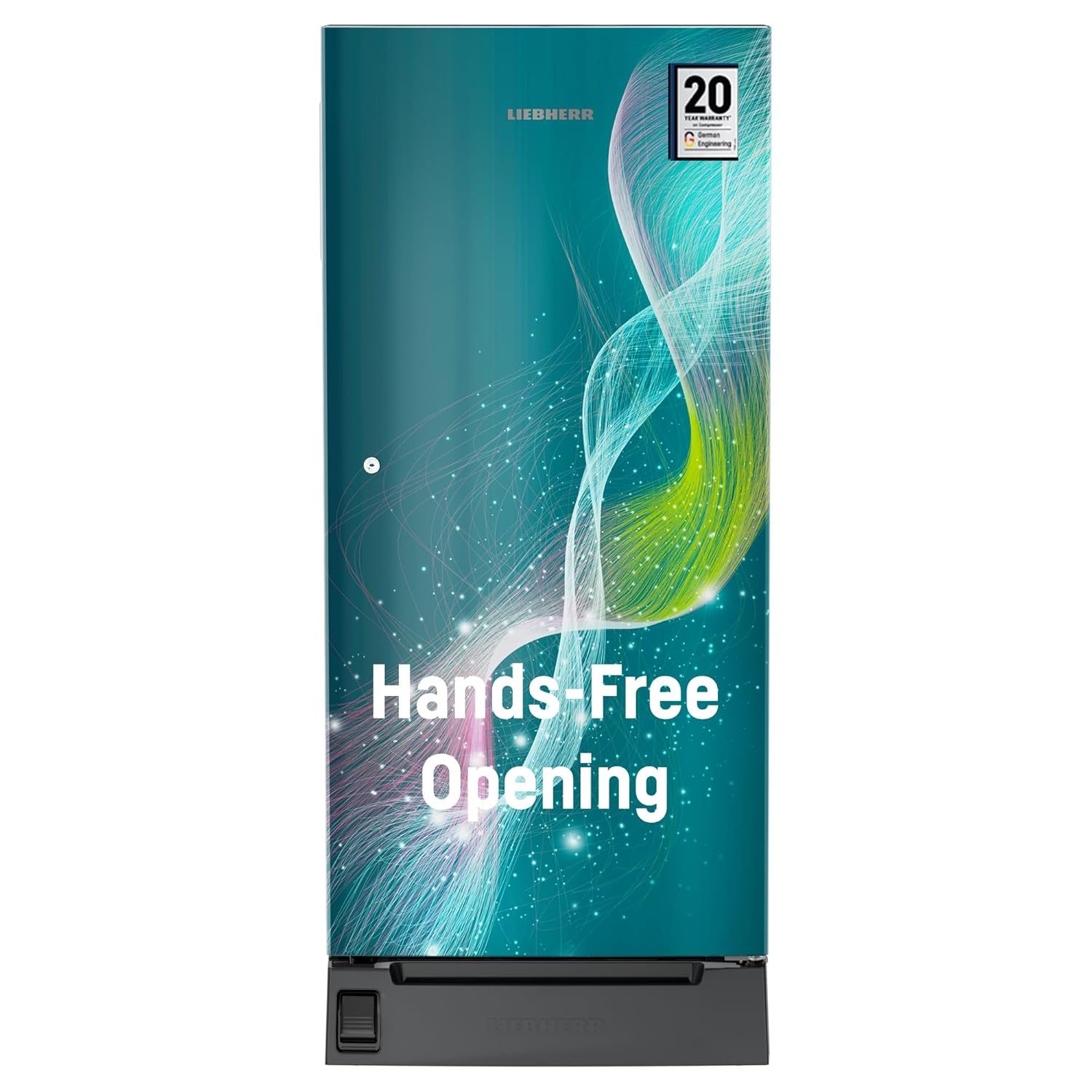 Liebherr 191L 5 Star Inverter,Direct Cool,Handsfree,Foot Pedal,Base Drawer,Pocket Handle,Single Door Refrigerator,20 Yrs Warranty on Compressor,Freezer 22 L,Vegetable Organiser,Teal string(2024 Model)