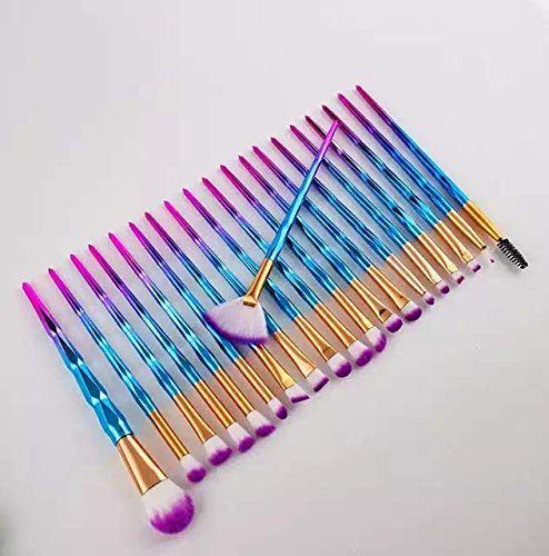 Luxury Beauty Eye Brush Set, 20 Pcs Unicorn Eyeshadow Eyeliner Blending Crease Kit Makeup Brushes & MISS ROSE makeupkit, Eyeshadow palette lipgloss Professional makeupkit for girls (ONLY BRUSHES)