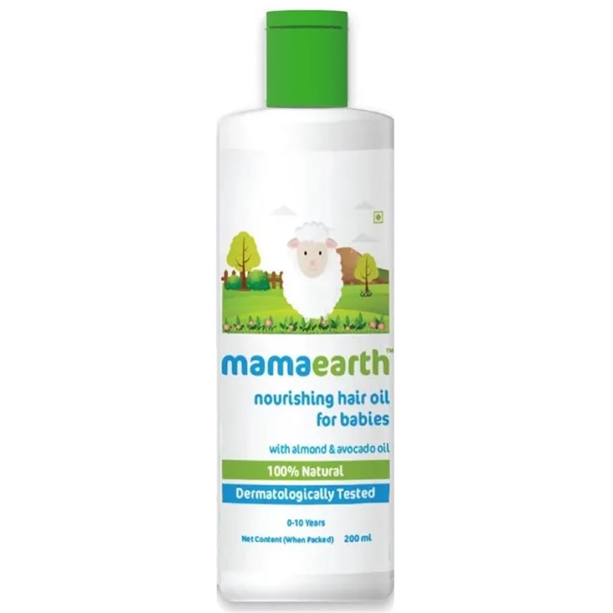 Mamaearth Nourishing Baby Hair Oil, with Almond & Avocado Oil – 200 ml, 1 piece