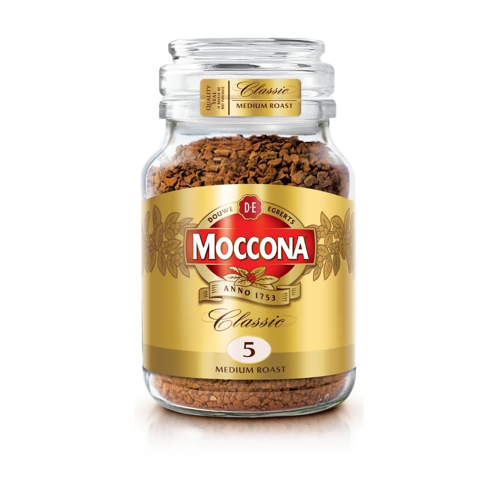 Moccona Classic Medium Roast Instant Coffee 100g | Imported Coffee | Premium Arabica & Robusta Blend | Freeze-Dried | Bold & Strong Flavor