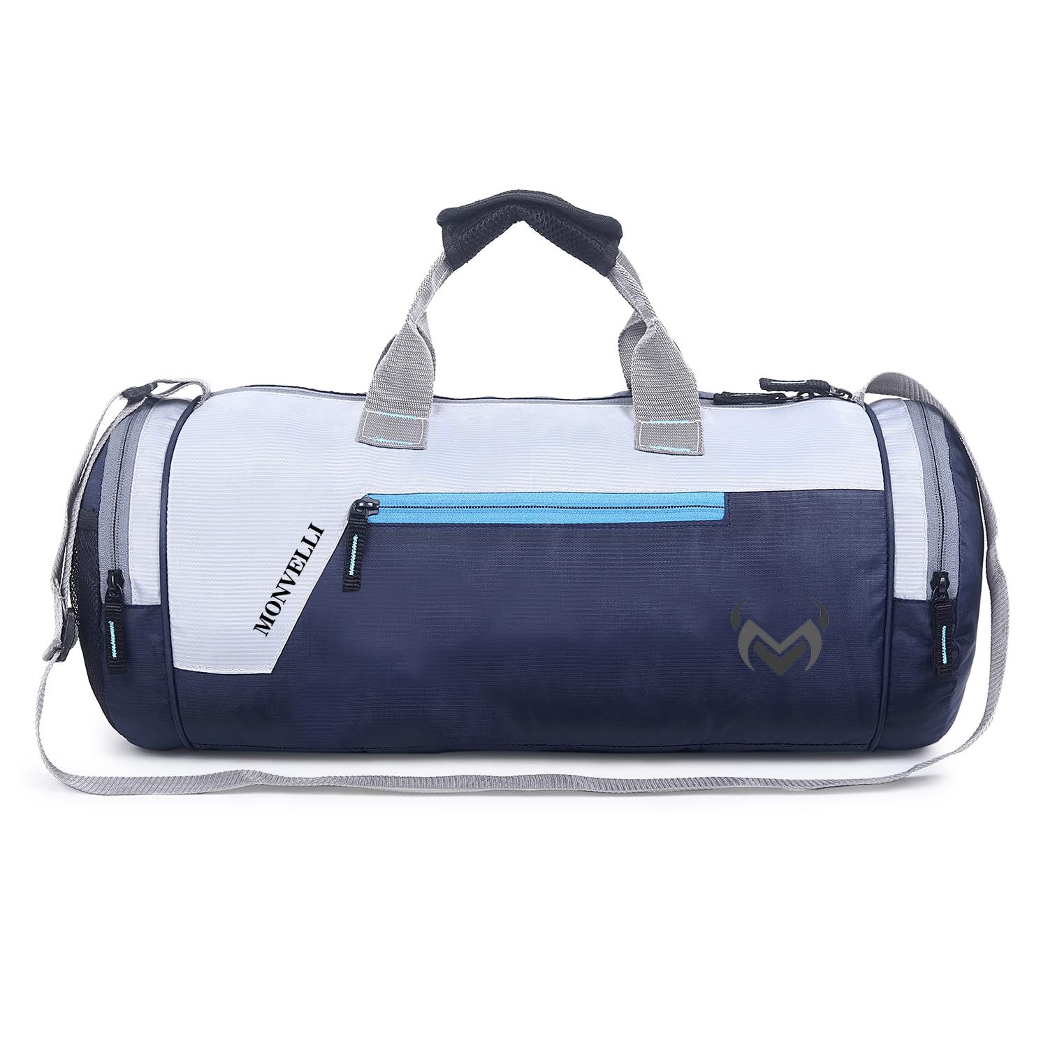 Monvelli Gym Bag for Men Women Travel Duffel Bag with Water Resistant Sports Weekender Bag | Multipurpose Duffel for Fitness, Travel, Outdoor & Weekend Trips