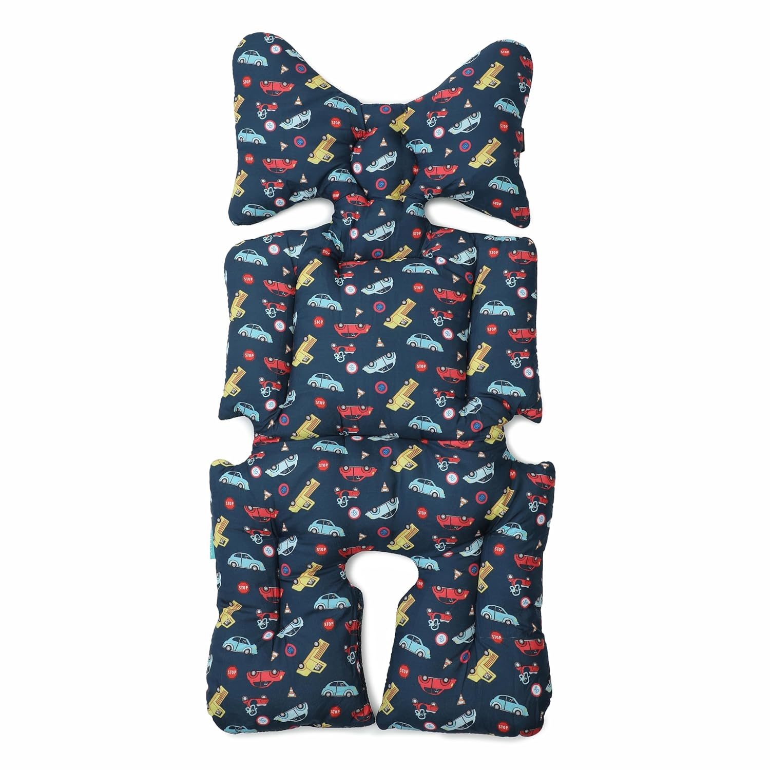 Motherly Baby Stroller Seat Cushion for Strollers, Car Seat & Chair, Breathable, Multi-Purpose All-in-one Infant Carriage Cushion, High Chair Seat Cushion, Push Chair Stroller Cushion (Car Print)