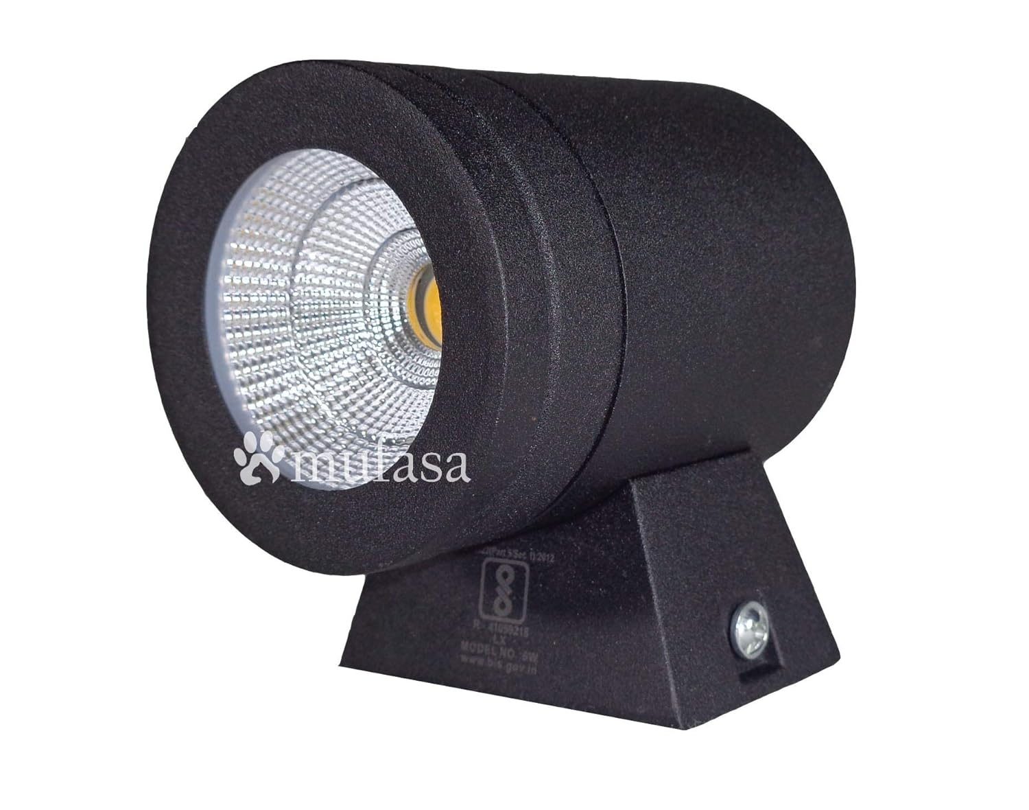 Mufasa 5 Watts LED Down Light Wall Light Indoor Outdoor Waterproof Lamp Modern Home Lighting Best for Entrance Gate Pillars Boundary Stairs Warm White, Aluminum (Pack of 1)