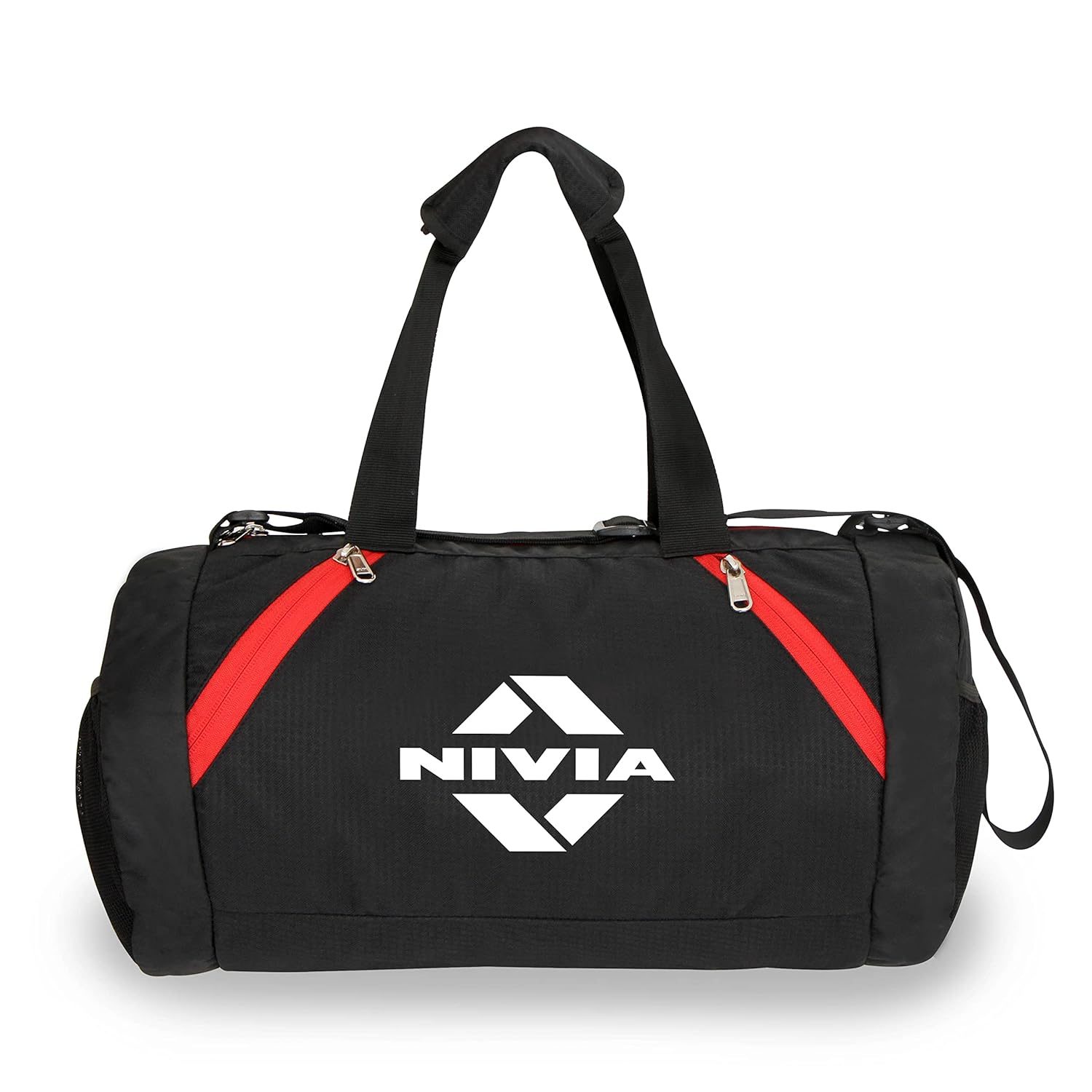Nivia Beast Bag Polyester, Unisex Gym Bags, Shoulder Bag for Men & Women with Separate Shoes Compartment, Carry Gym Accessories, Fitness Bag, Sports & Travel Bag, Sports Kit