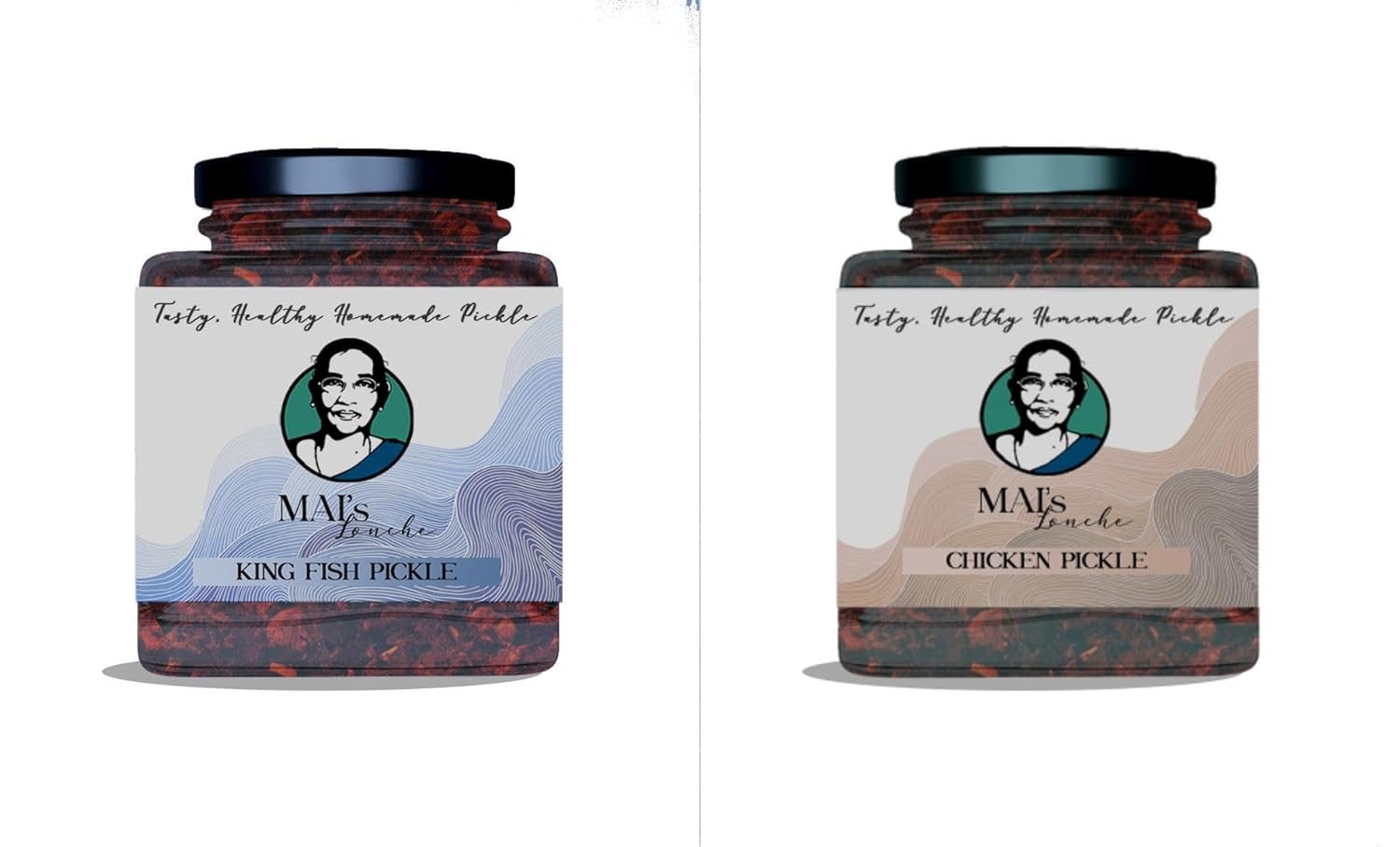 Non-Veg Combo – Mai’s Lonche || Chicken Pickle || King Fish Pickle || Sea food Healthy Pickles || No Preservative pickle || 250 x 2 Grams || (Pack of 2)