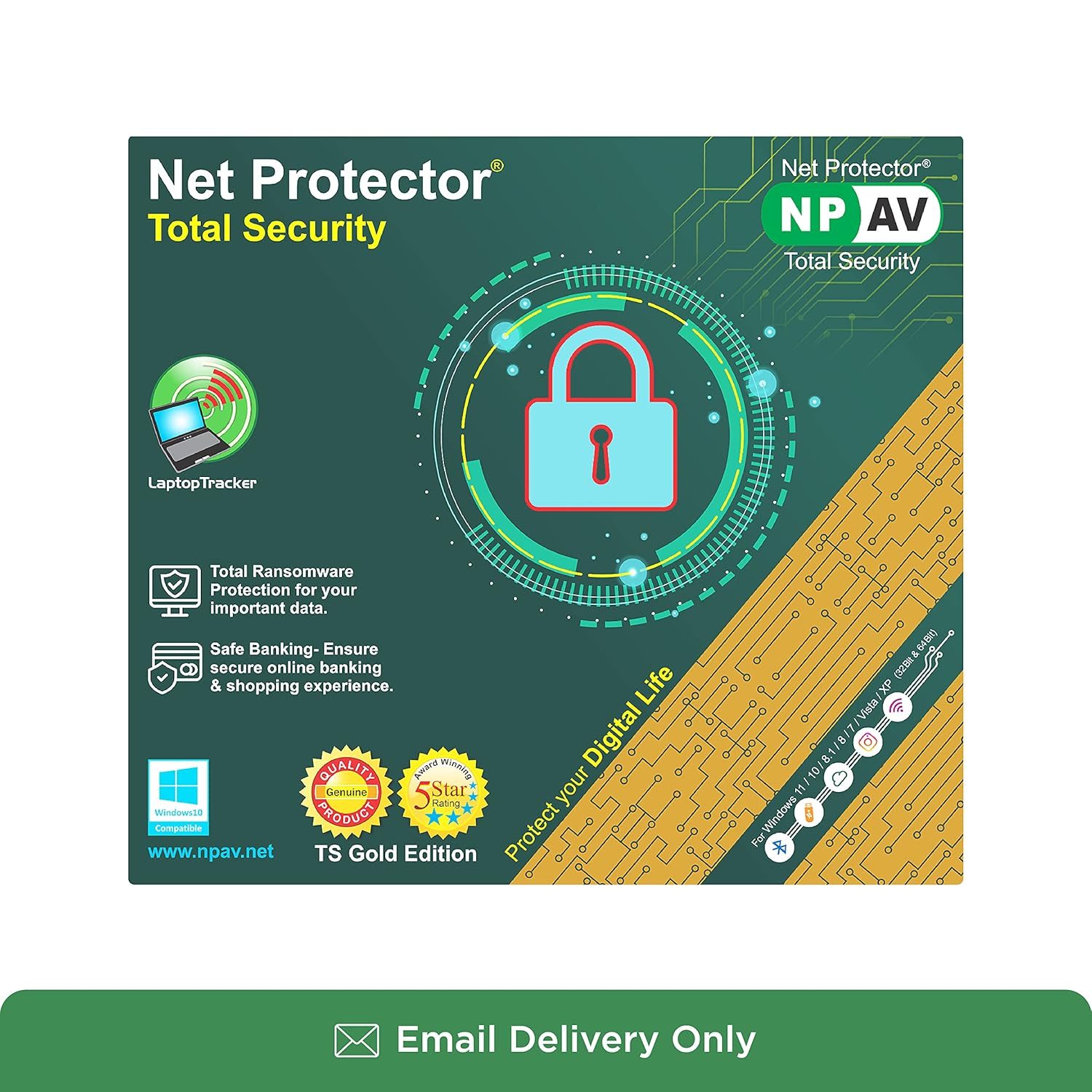 Npav | Net Protector | Total Security | Latest Version | 1 Pc | 1 Year | Email Delivery In 1 Hour – No Cd