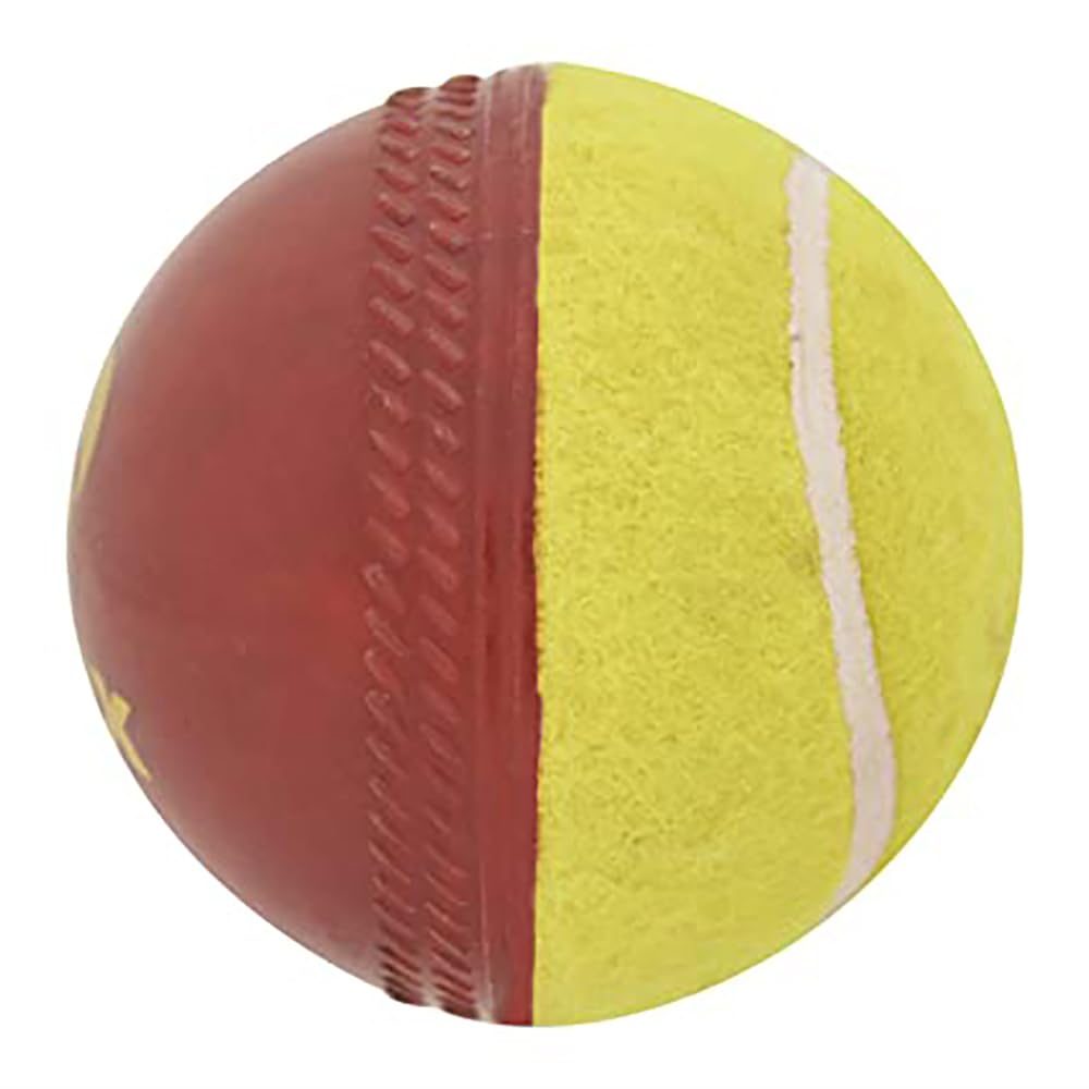 Omtex Swing Ball (Half Tennis) Cricket Training Ball Size 5.5. Diameter 2.5 cms