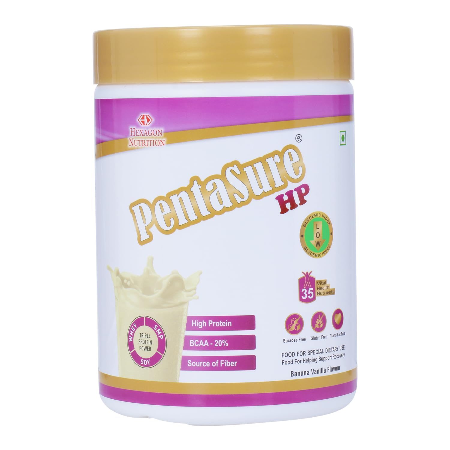 PENTASURE HP Whey Protein – Banana Vanilla 400gm