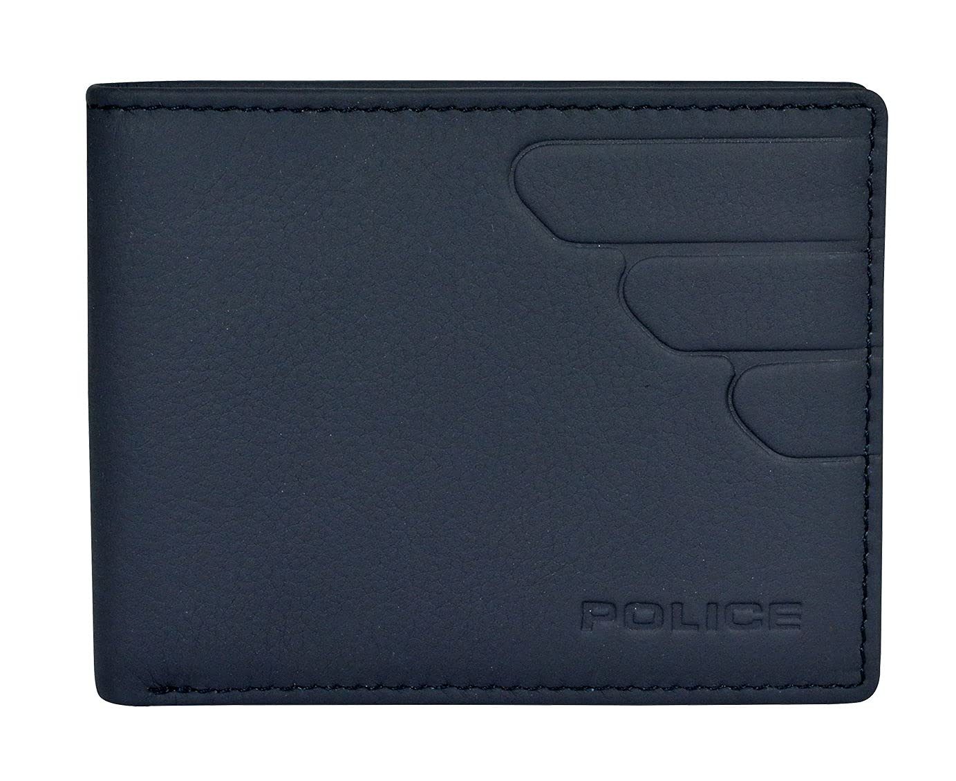 Police Branded Wallet for Men Leather Original | Premium Slim Wallet for Men Stylish Money Bifold Genuine Leather Gents Purse with 10 Card Holder Slots – Navy