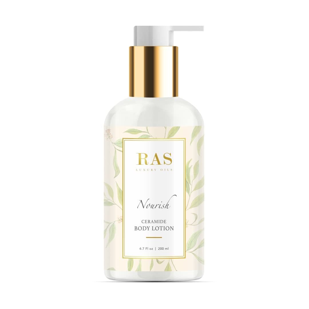 RAS Luxury Oils Nourish Coco and Vanilla Body Lotion, Moroccan Argan Oil & Vanilla; Smoothens & Softens; For Men & Women; Ceramide & Vitamin E Body Lotion; 200ml