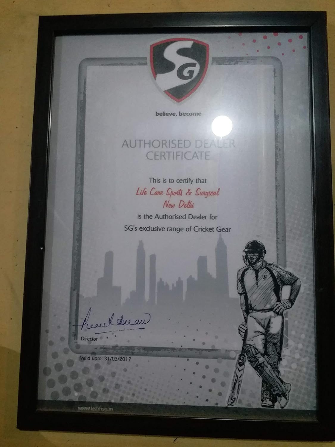 SG Leather Club White Cricket Ball, Club Standard 7X7X7 CM