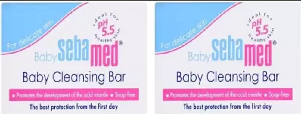 Sebamed Baby Cleansing Bar [ Pack of 2 ] #Imported (2 x 100 g)
