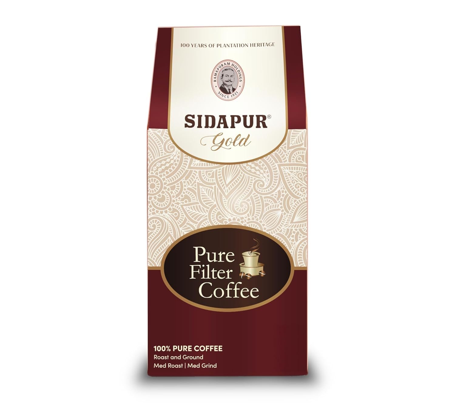Sidapur Pure Filter Coffee – Roast & Ground (Powder) 100% Coffee, 0% Chicory (500), Packet