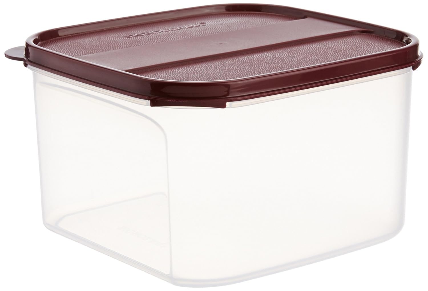 Signoraware 2.6 Litres Modular Multi-Purpose Plastic Containers with Lid for Kitchen Storage | Food Grade BPA Free Leak Proof | Spices Atta Grains and More Organizers (2600ml, Maroon)