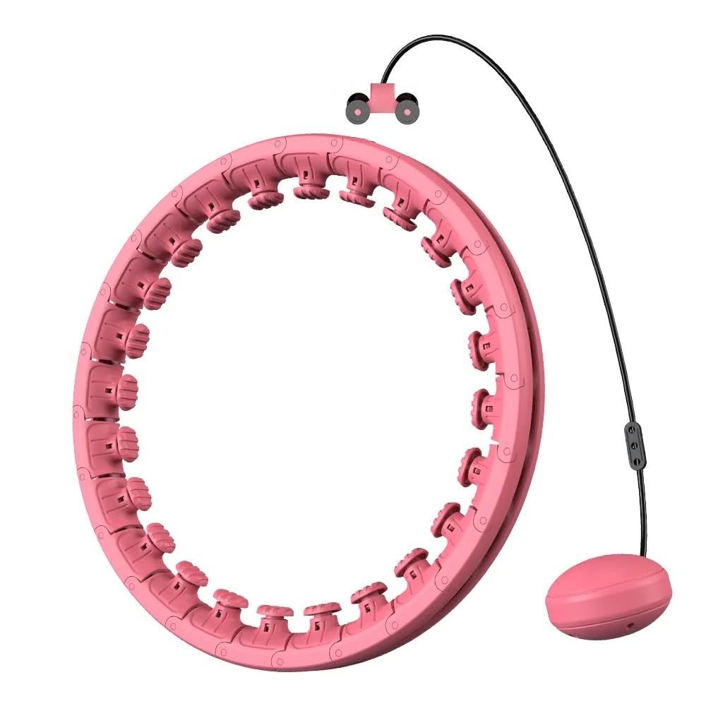 Silent Infinity 24 Knots Waist 28”- 46”, Silent Smart Weighted Hula Hoop for Adults Weight Loss, Infinity Hoop Plus Size, Home Outdoors Fitness Exercise, Abdominal Toner(Design-6)