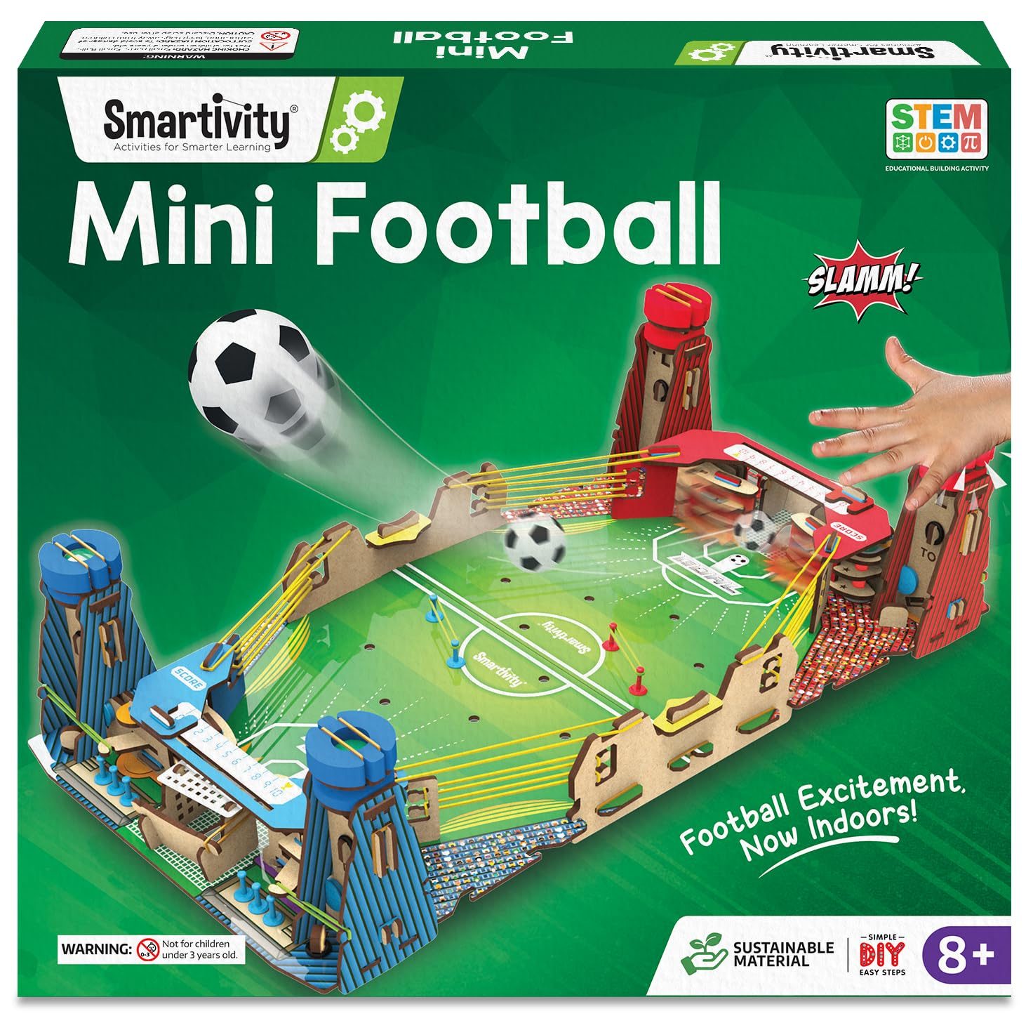 Smartivity DIY Mini Football, Soccer Table STEM Educational Fun Toys for age 8 to 14, Toy for Boys & Girls 8-10-12-14, Science Toy, Educational based Activity Game, Made in India