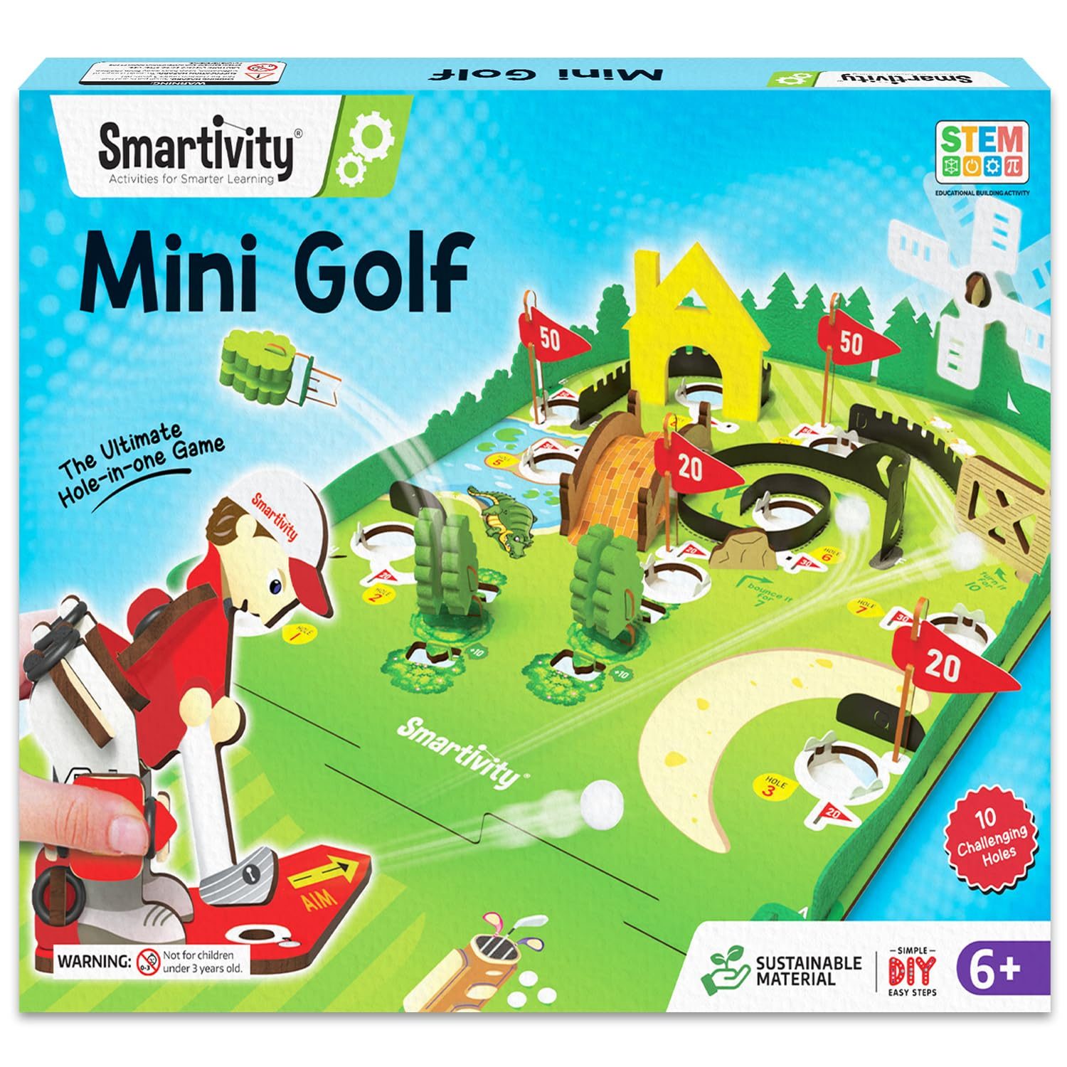 Smartivity Mini Golf Tabletop Game for Kids 6-12 Years Old | Birthday Gifts for Boys & Girls | DIY Science Toy for Boys and Girls 6,7,8,9,10,11,12,13,12 Years