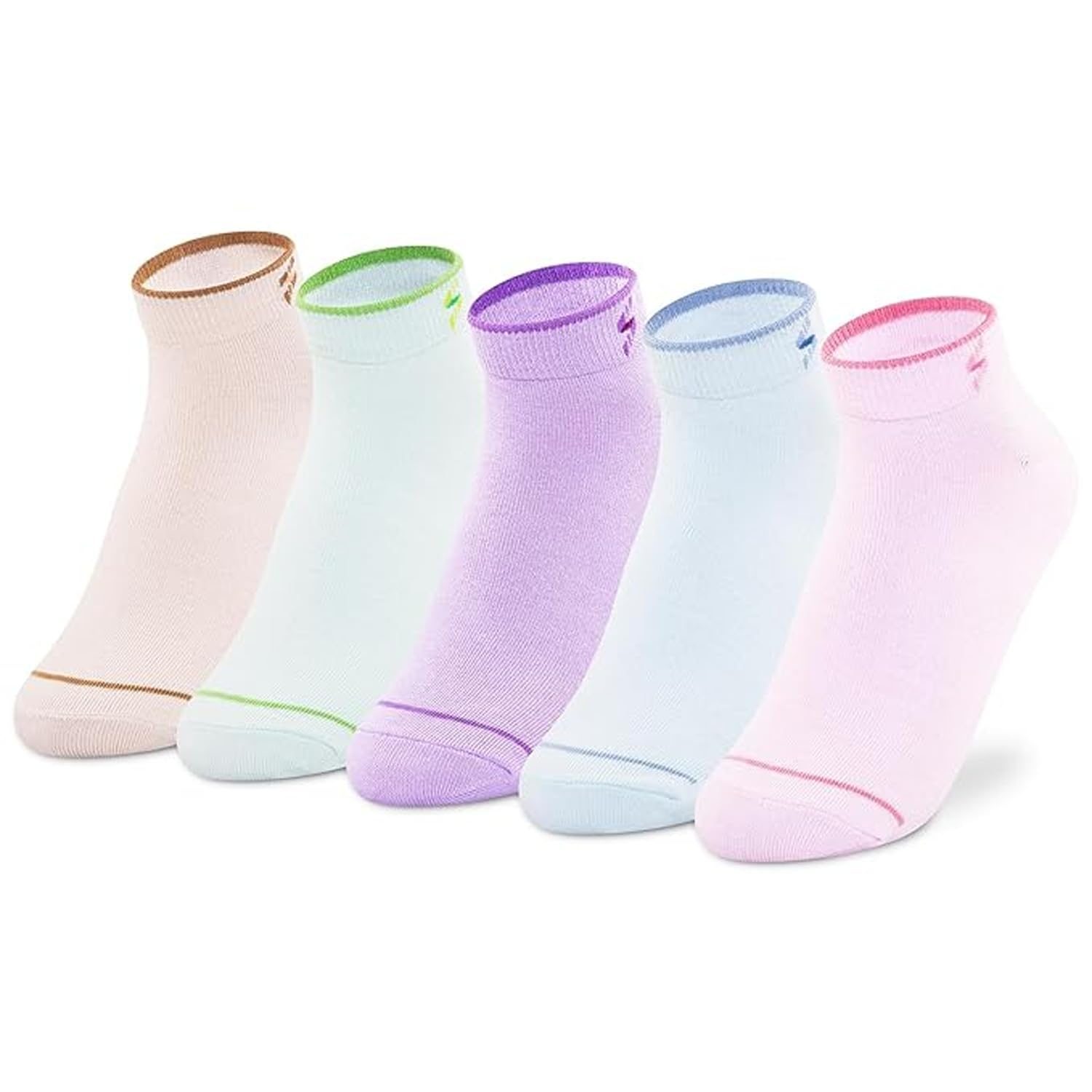 Supersox Ankle Socks For Women Made With Premium Cotton. Solid Design, Anti Odour & Anti Bacterial, Ideal For Daily Casual Wear/Gym/Office – Pack Of 5, Free Size (Pastels, Ankle Length, Multicolor)