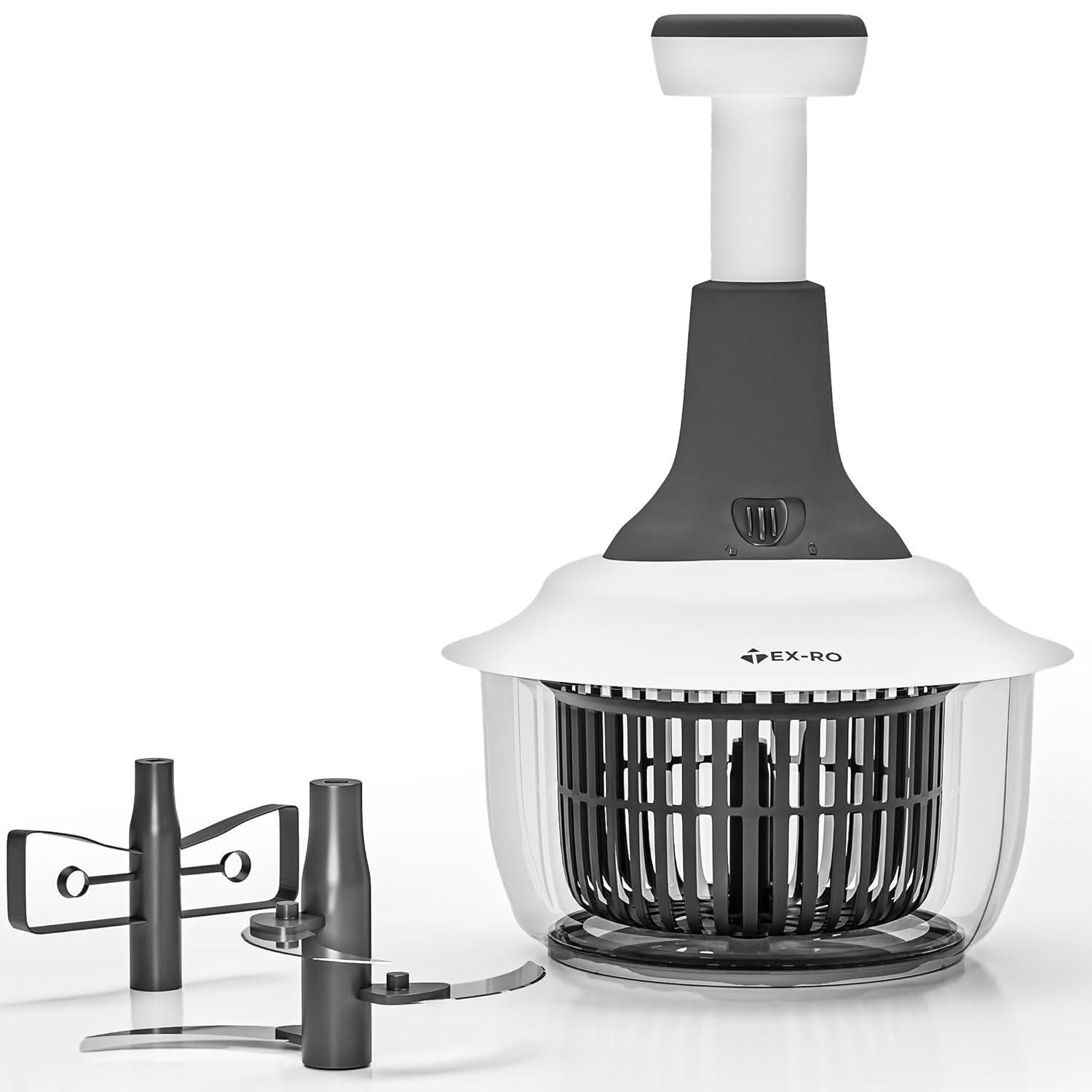 TEX-RO Push Chopper for Kitchen Use | Vegetable Cutter & Onion Chopper | Vegetable Chopper for Kitchen (1600 Ml, Plastic)