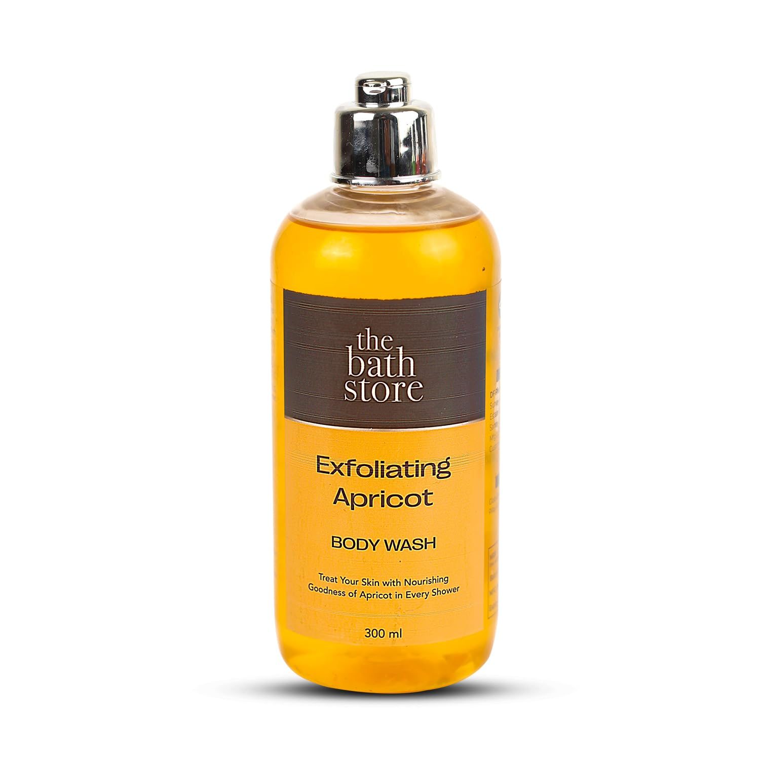 The Bath Store Exfoliating Apricot Body Wash Shower Gel | Exfoliating Body Wash For Dry Skin & Oily Skin | Tan Removal Body Wash For Men & Women | Liquid Soap For Bath – 300ml