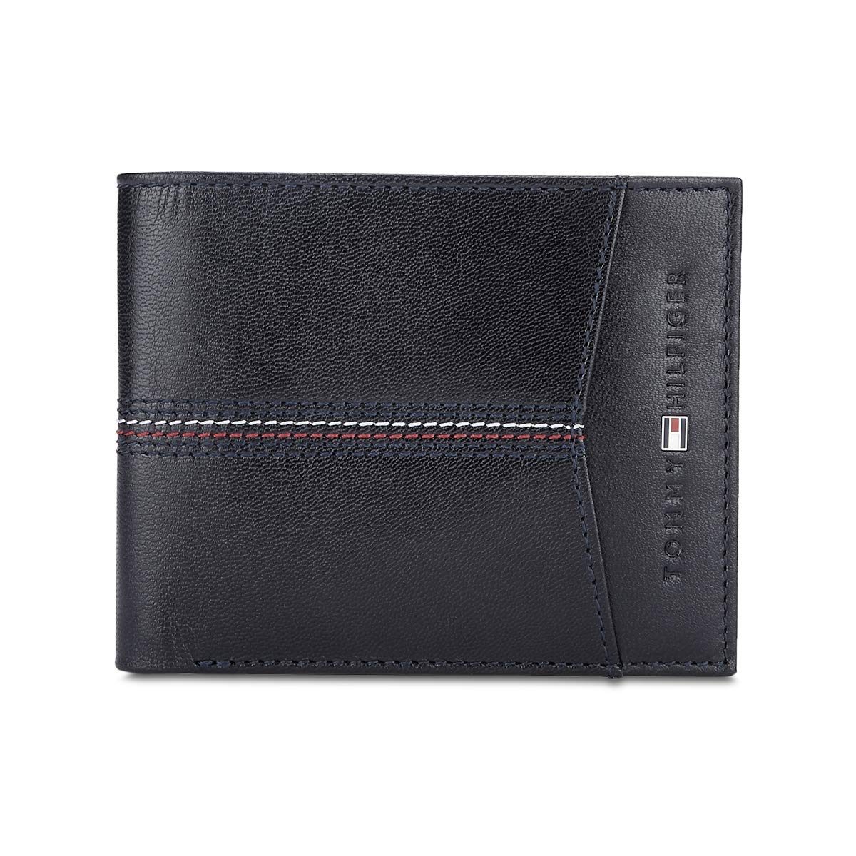 Tommy Hilfiger Leather Navy Men’s Wallet (Th/Enochgcw08),Blue